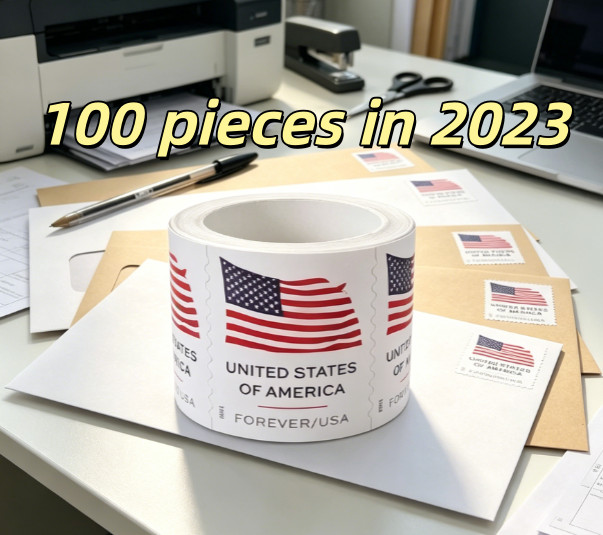 Newest 2023 1 ROLLS Of 100 USPS-postage,100 PCS-Special Sale, New Sealed!