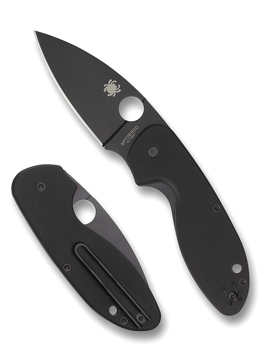 Spyderco Knives Efficient Liner Lock Black G-10 Blackened C216GPBBK