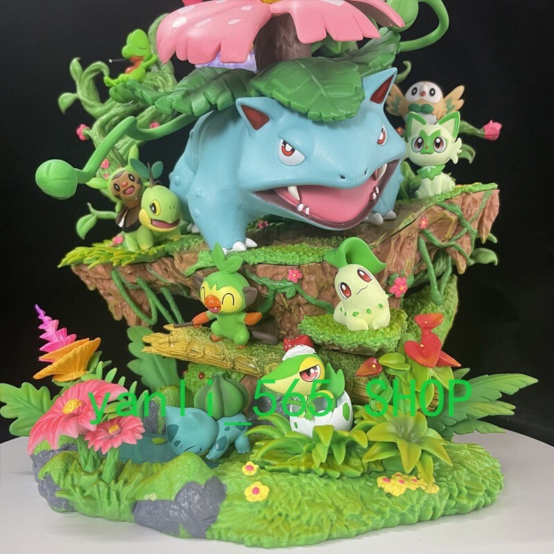 US Ship EGG Studio Forest Group Grass Type Figure Statue 33cm Venusaur PVC Model