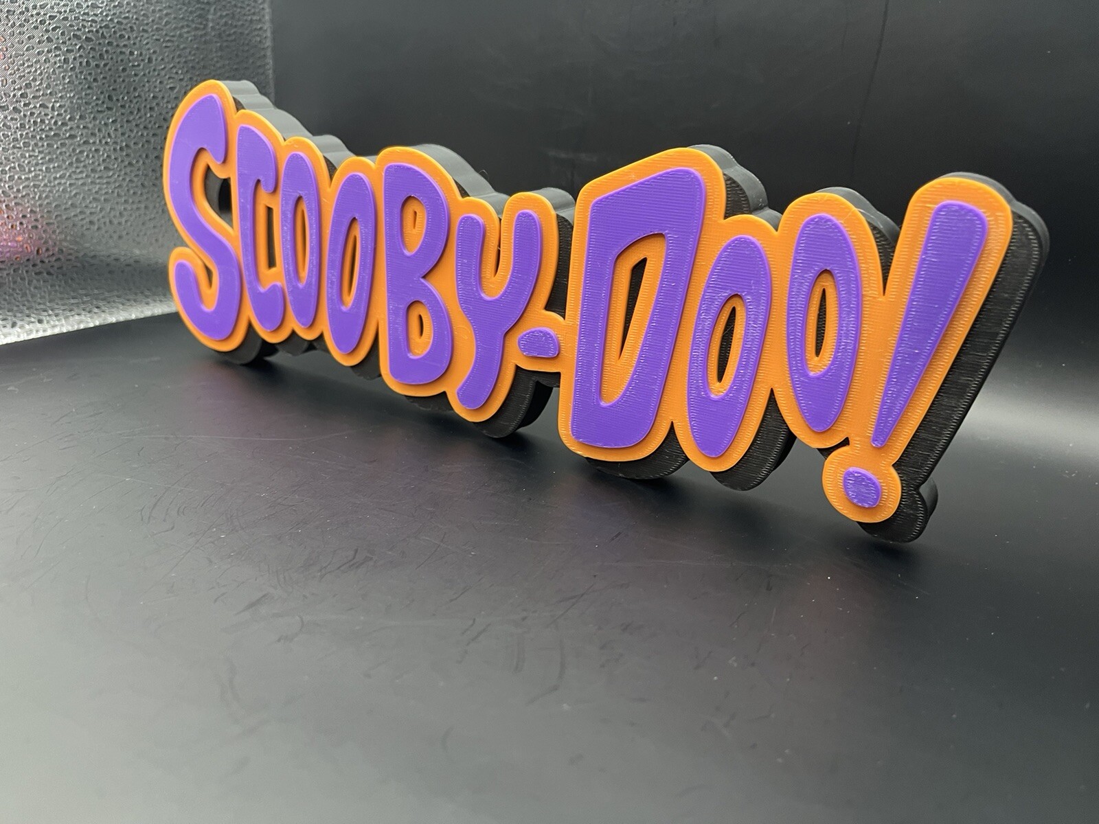 Scooby-Doo Logo Sign Display | 3D Wall Desk Shelf Art