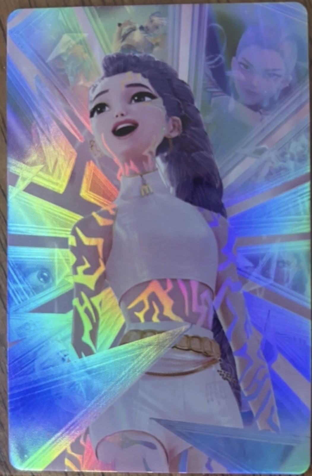 Kpop Demon Hunters McDonald’s Limited Edition Trading Card Rumi Triple Star Rare