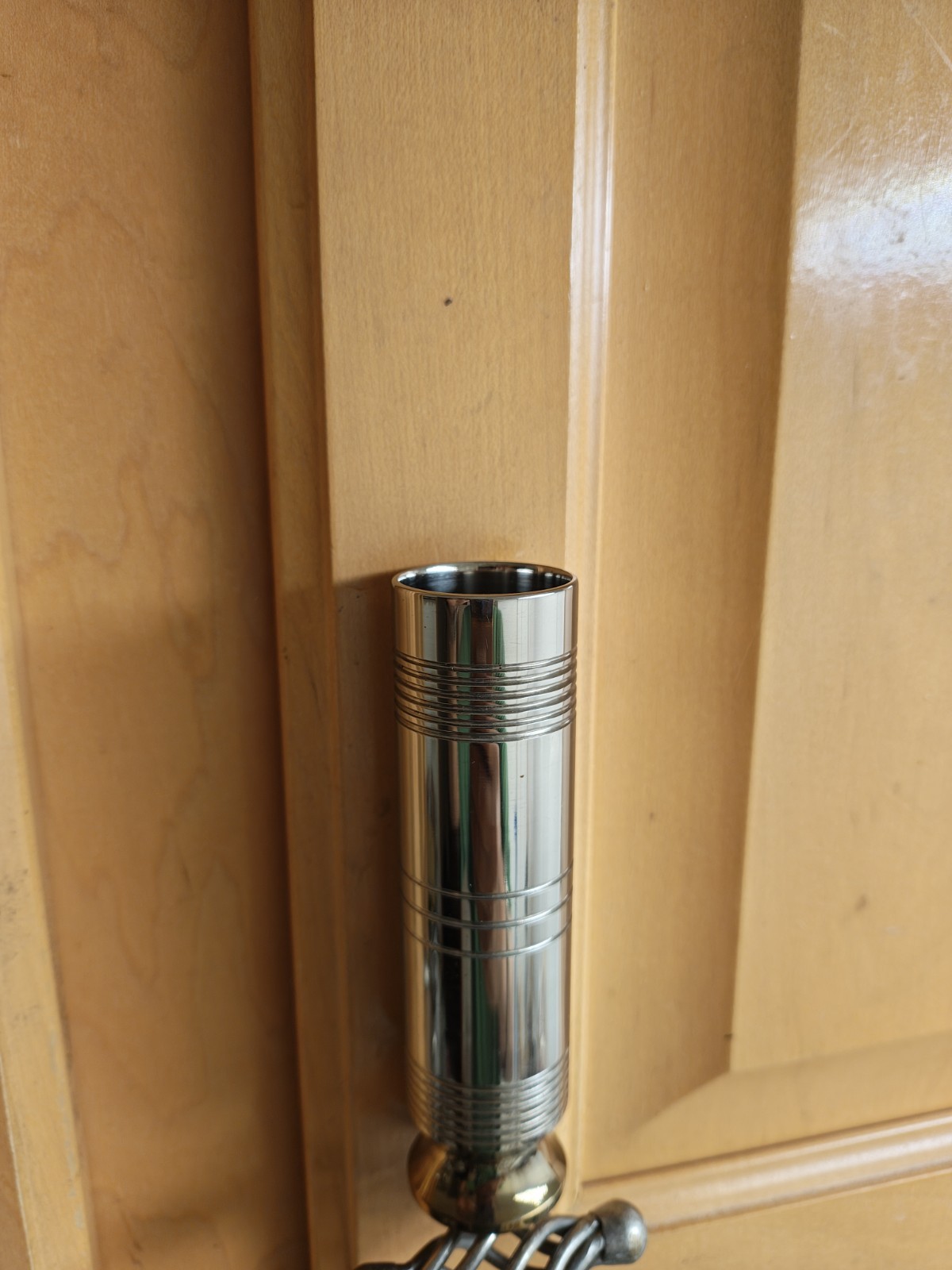 Food grade Titanium Shot “glass ” Solid Base For Stability. Manually Machined.