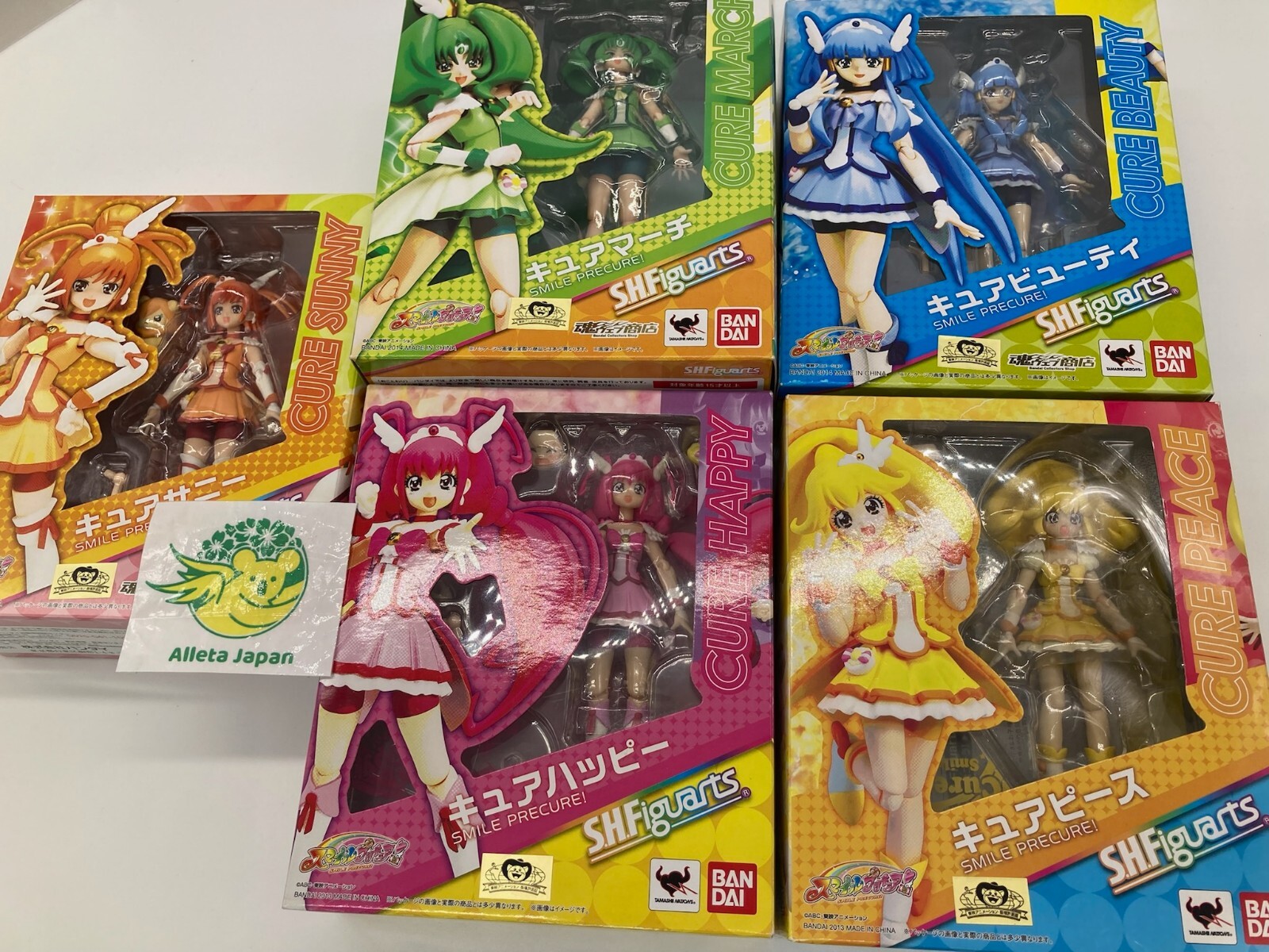 Glitter Force Smile Precure! S.H.Figuarts Cure Figure 5 box set BANDAI Anime Toy