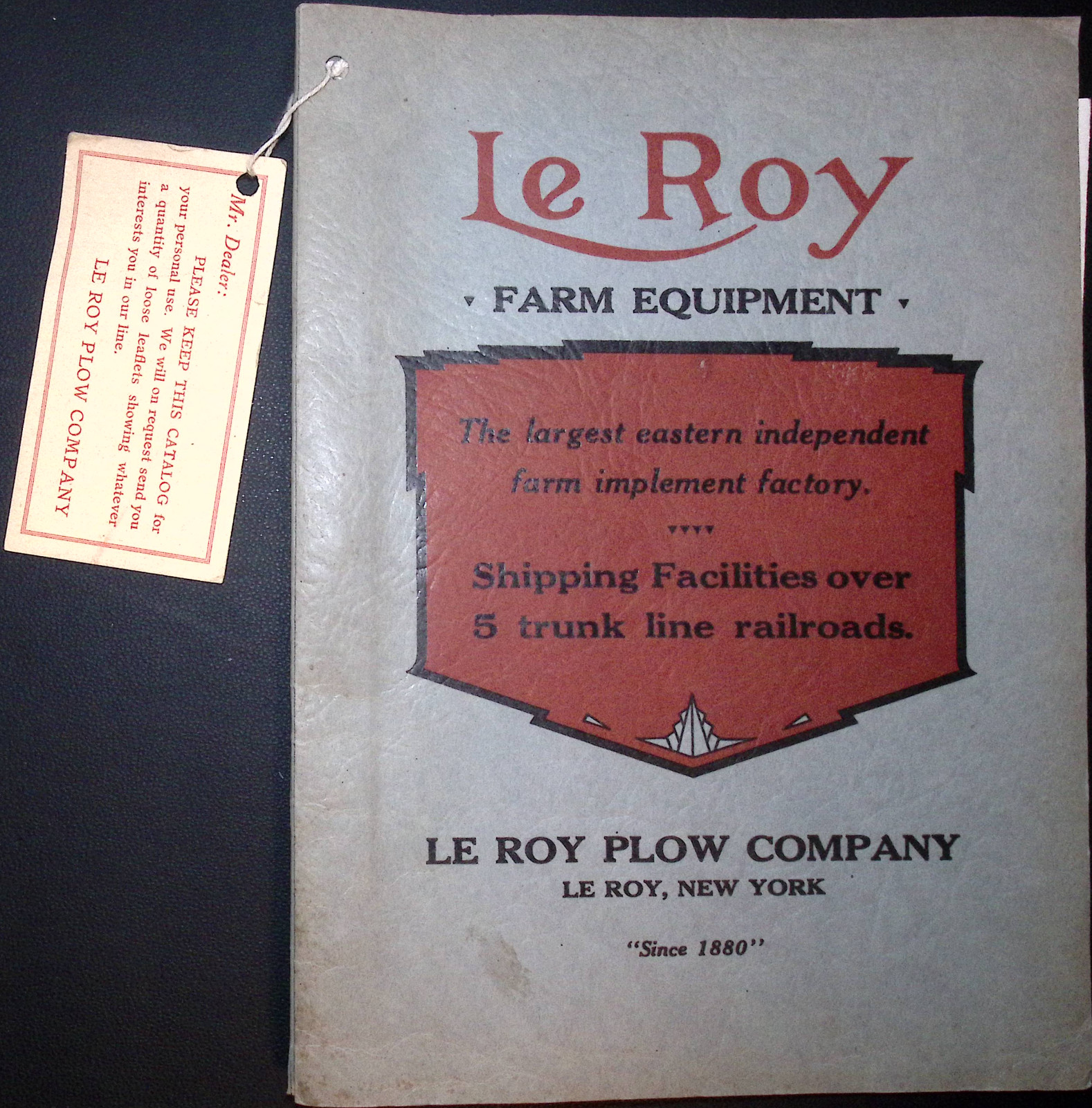 Le Roy Plow Company Farm Equipment dealer catalog