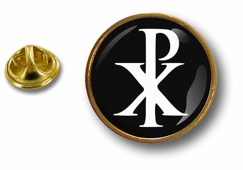 Pins Pin Badge Pin’s Metal Button Chrism Symbol Christian Jesus Chi Rho