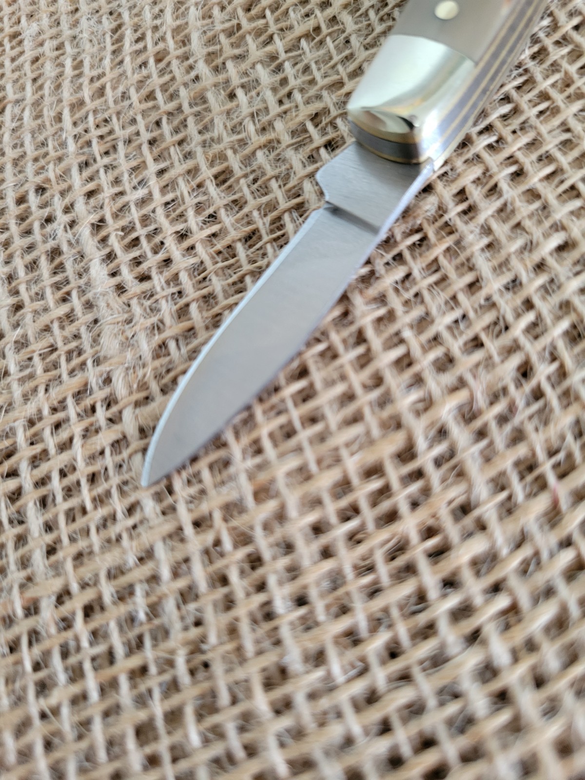 Schrade Old Timer Middleman Pocket Knife Stainless Steel Blades Delrin Handle