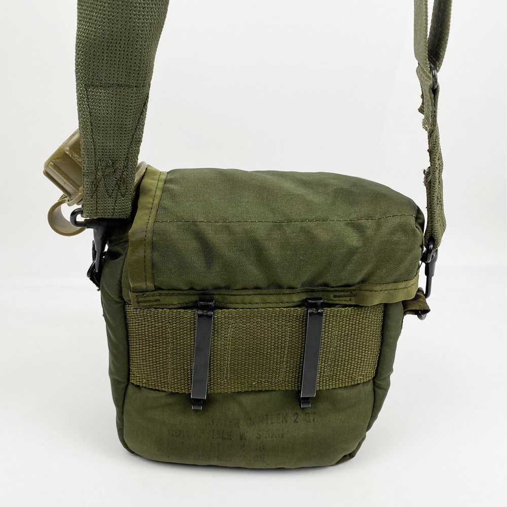 Genuine U.S. Military Issue 2-Quart Canteen & Insulated Cover Set w Sling Good