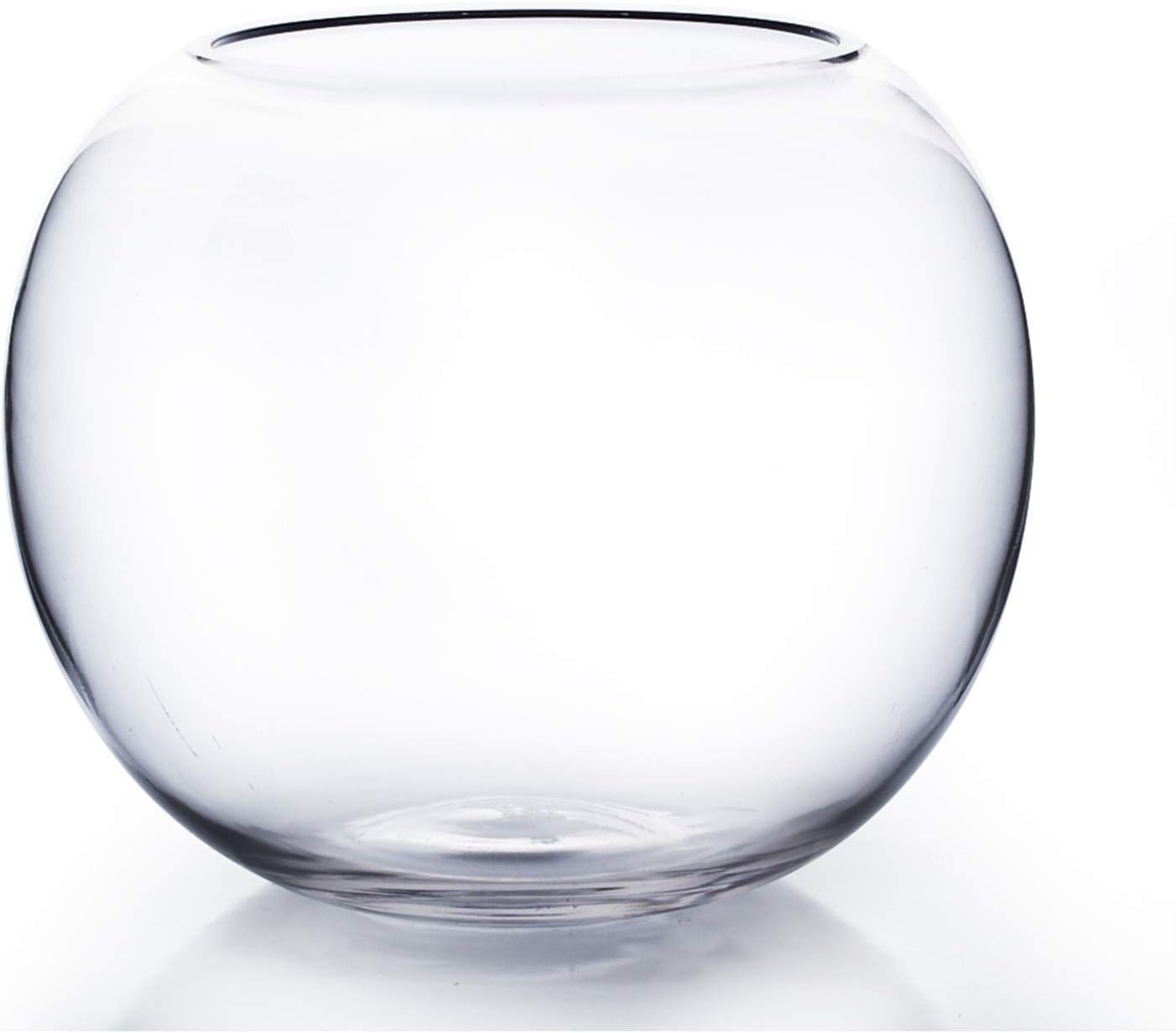 WGV Bowl Glass Vase, Diameter 10″, Height 8″, Open Width 6″, 10″D 1 Piece