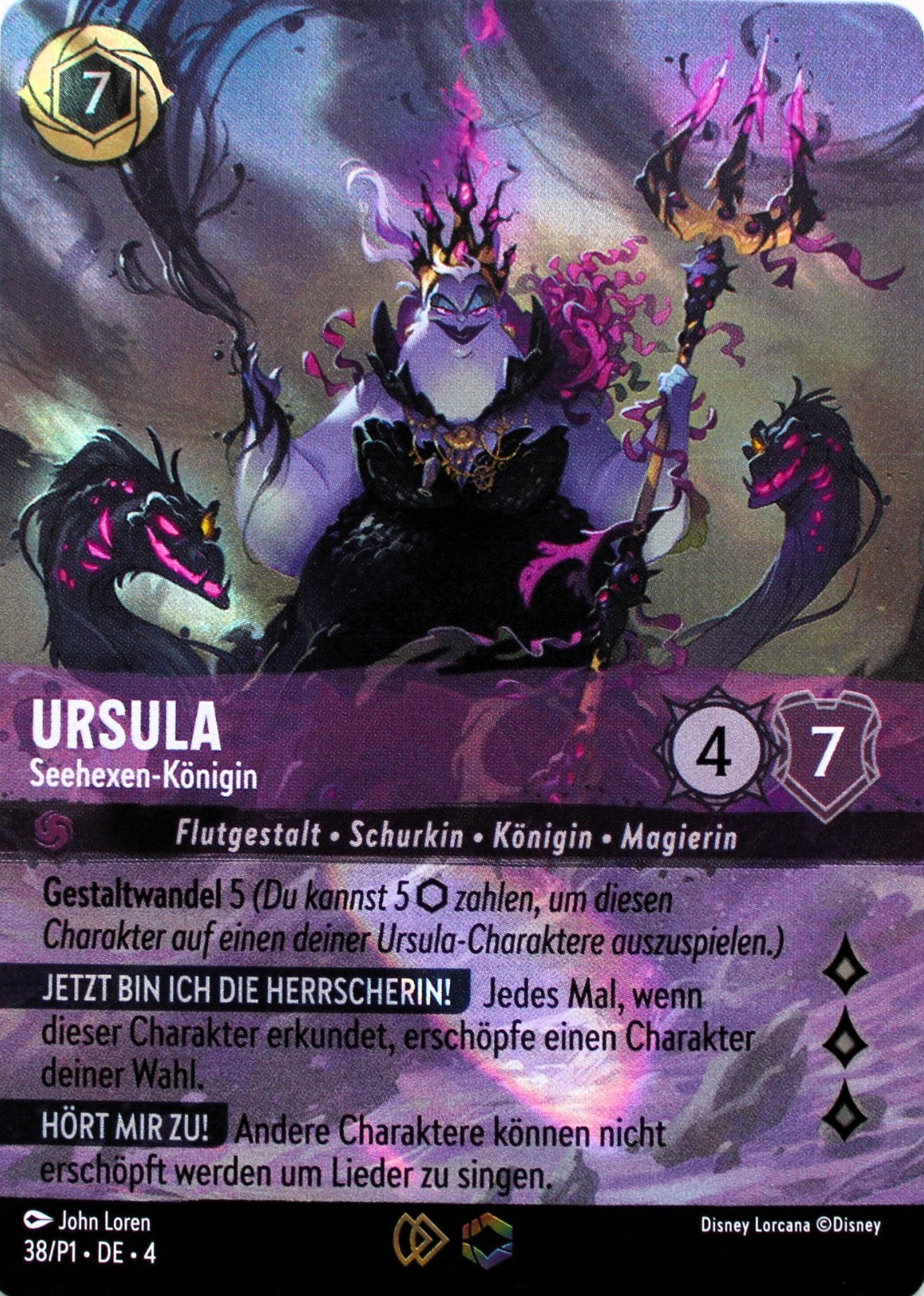 38/P1 Disney Lorcana – Ursula’s Return (TCG) – German – E Holo/Foil NM