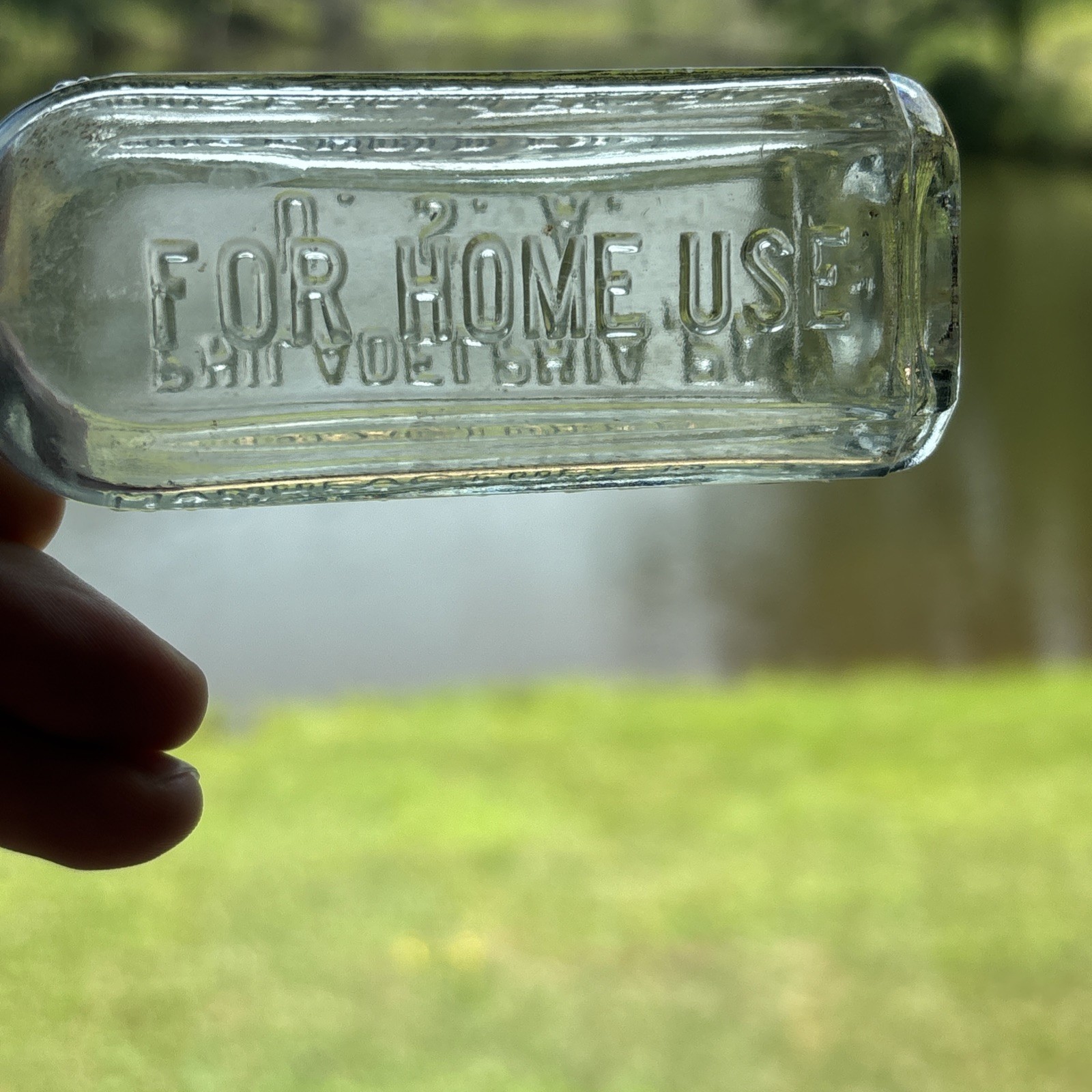 Hires Household Extract Embossed Bottle; Philadelphia PA