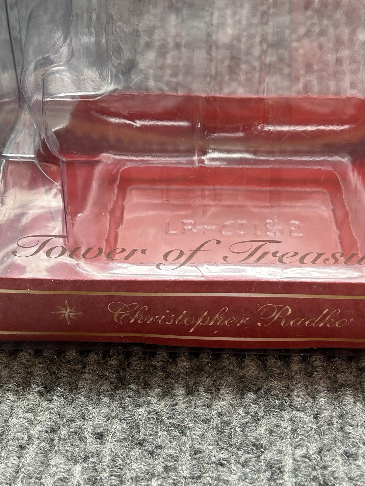 Christopher Radko Candy Dish Presents Trio Metallic Multicolored 2006 New In Box