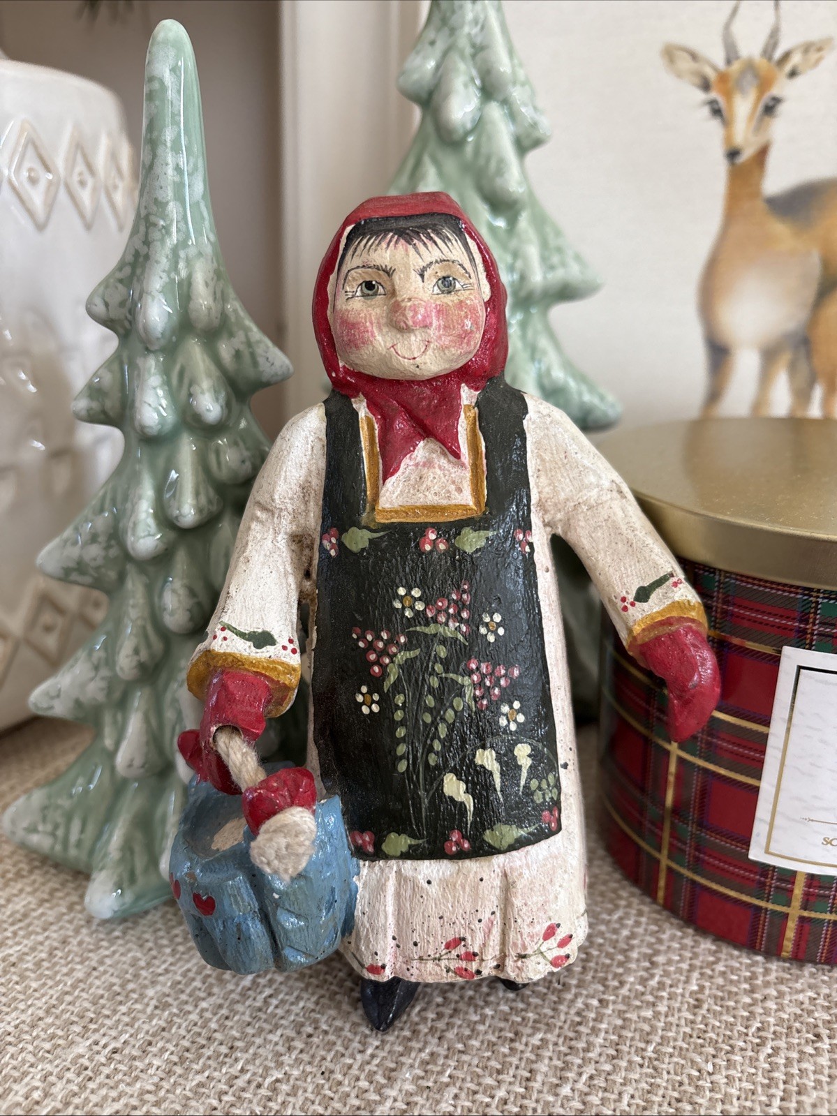 House of Hatten Ornament 12 Days of Christmas Maid Maids A Milking Maiden Bucket