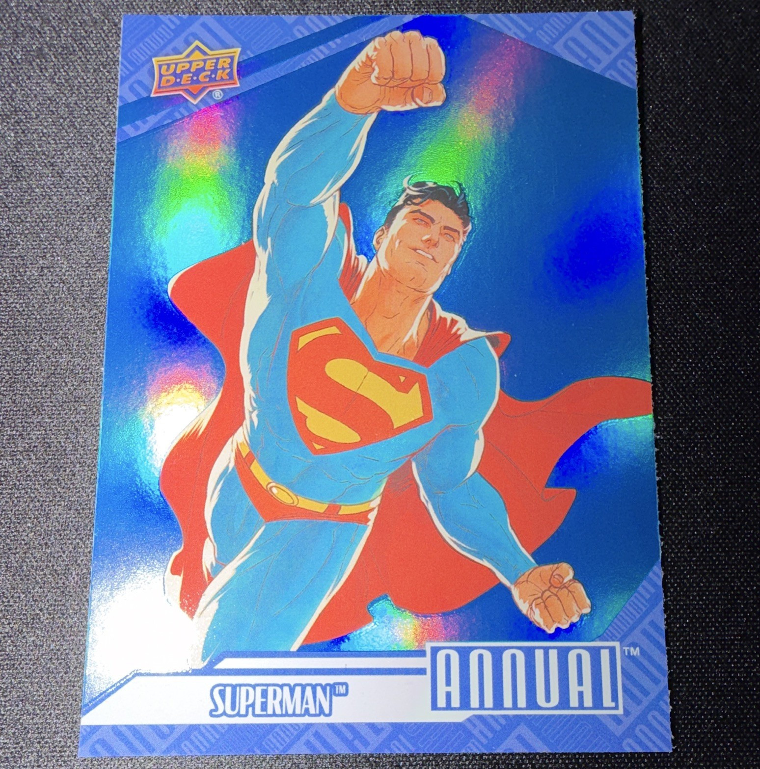 Upper Deck 2024-25 DC Annual Superman (Clark Kent) #1 Blue Parallel Card