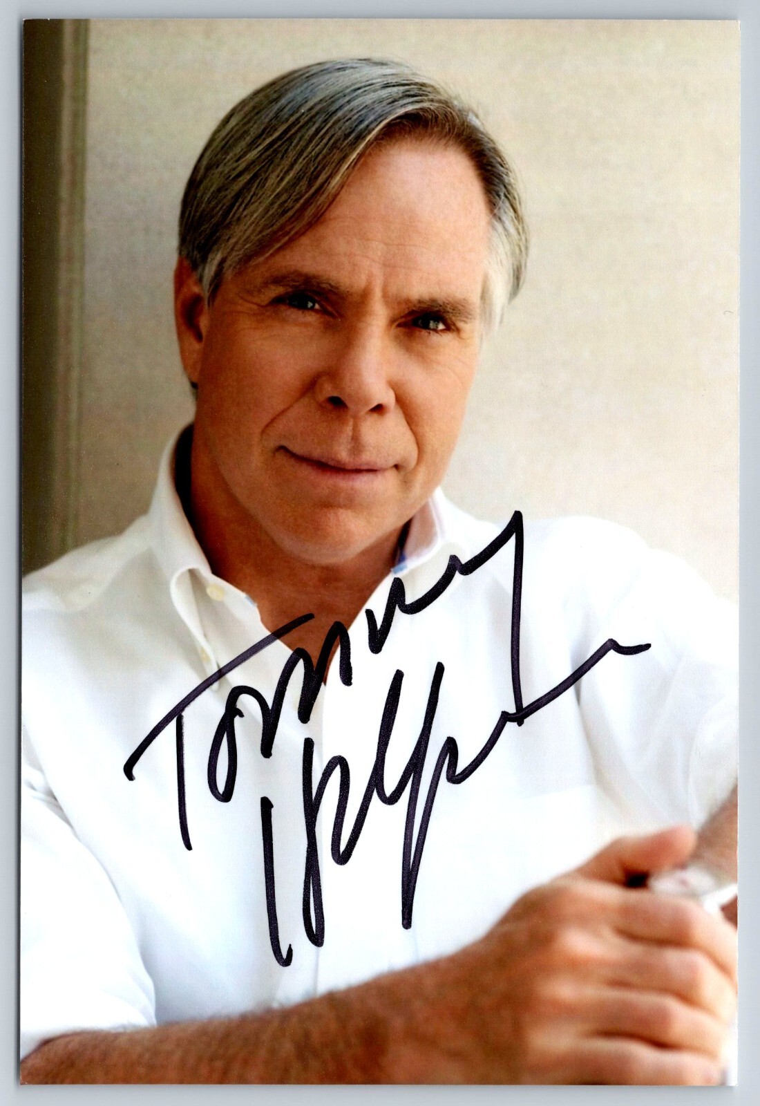 Tommy Hilfiger Hand Signed 4 x 6 Photo – Clothing Designer