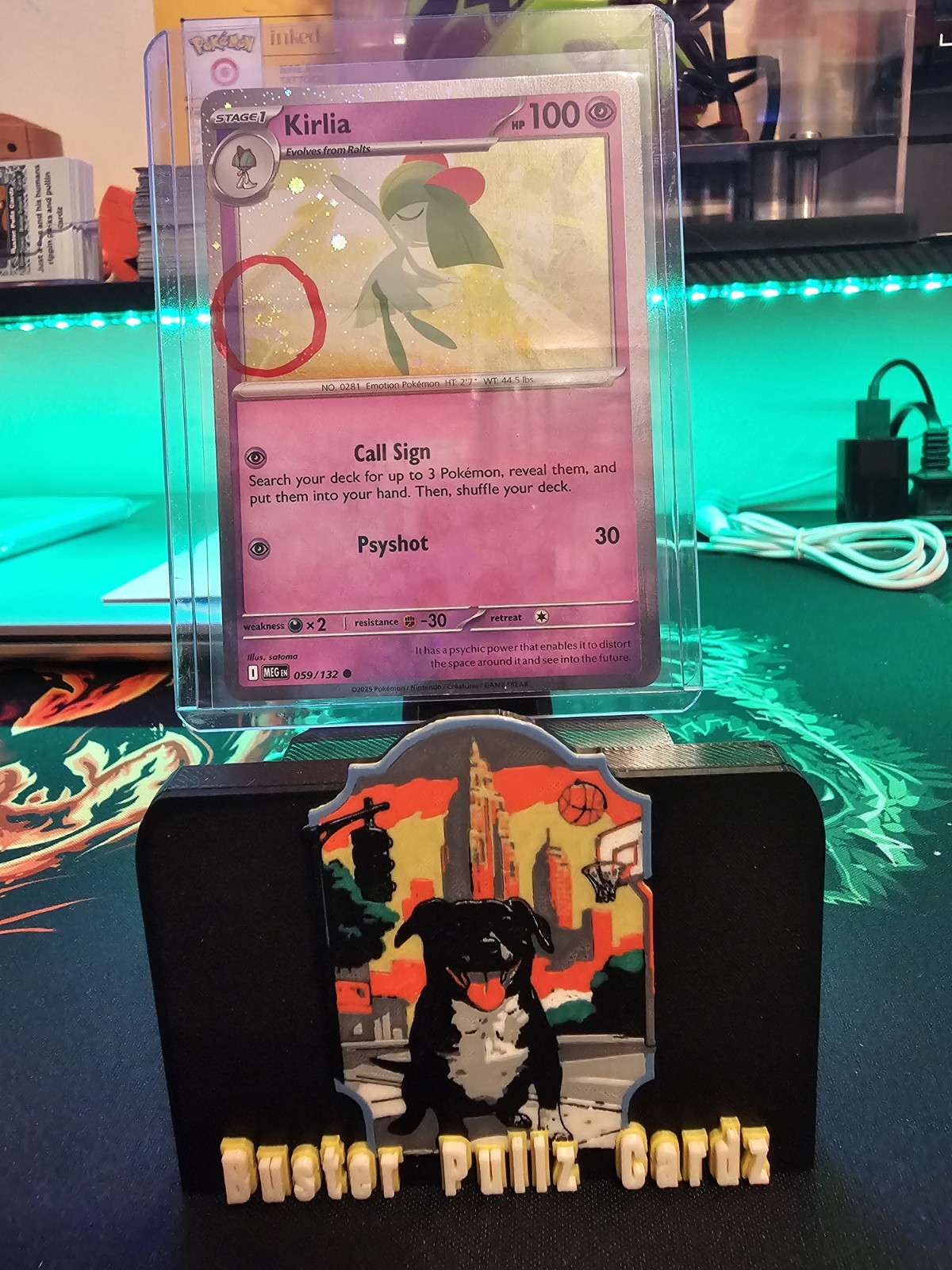 Pokemon TCG Kirlia 059/132 Mega Evolution Cosmos Holo Promo NM 🌀 SWIRL 🌀