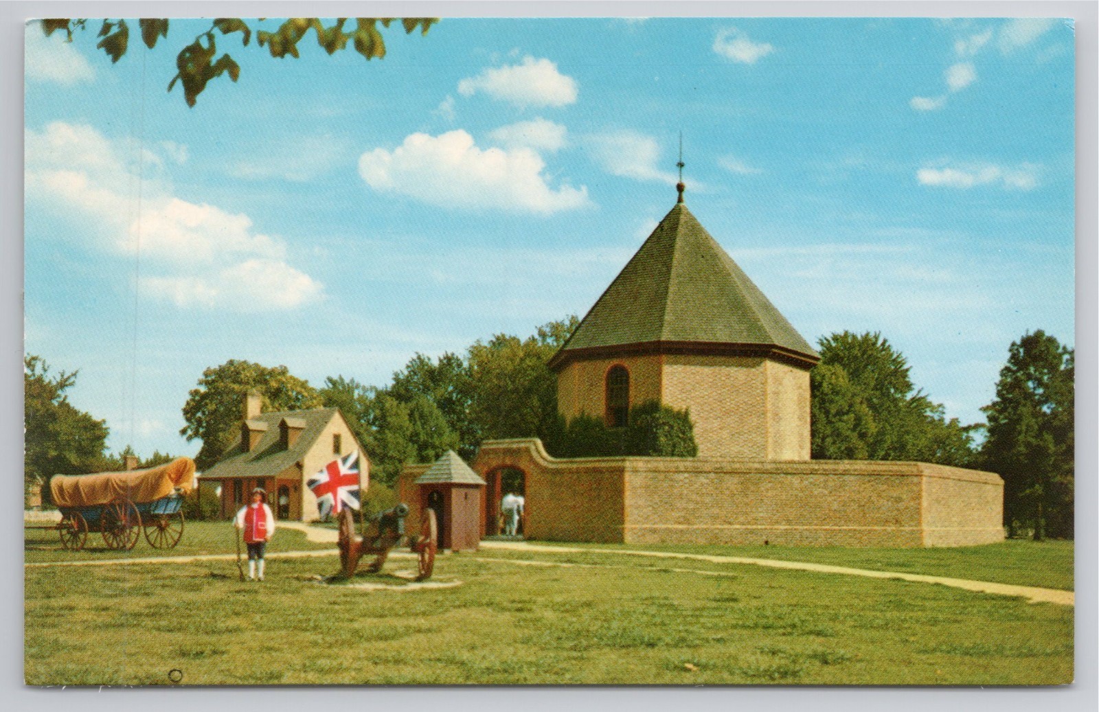 Postcard Magazine & Guardhouse era. French/Indian War Williamsburg Va. P-14