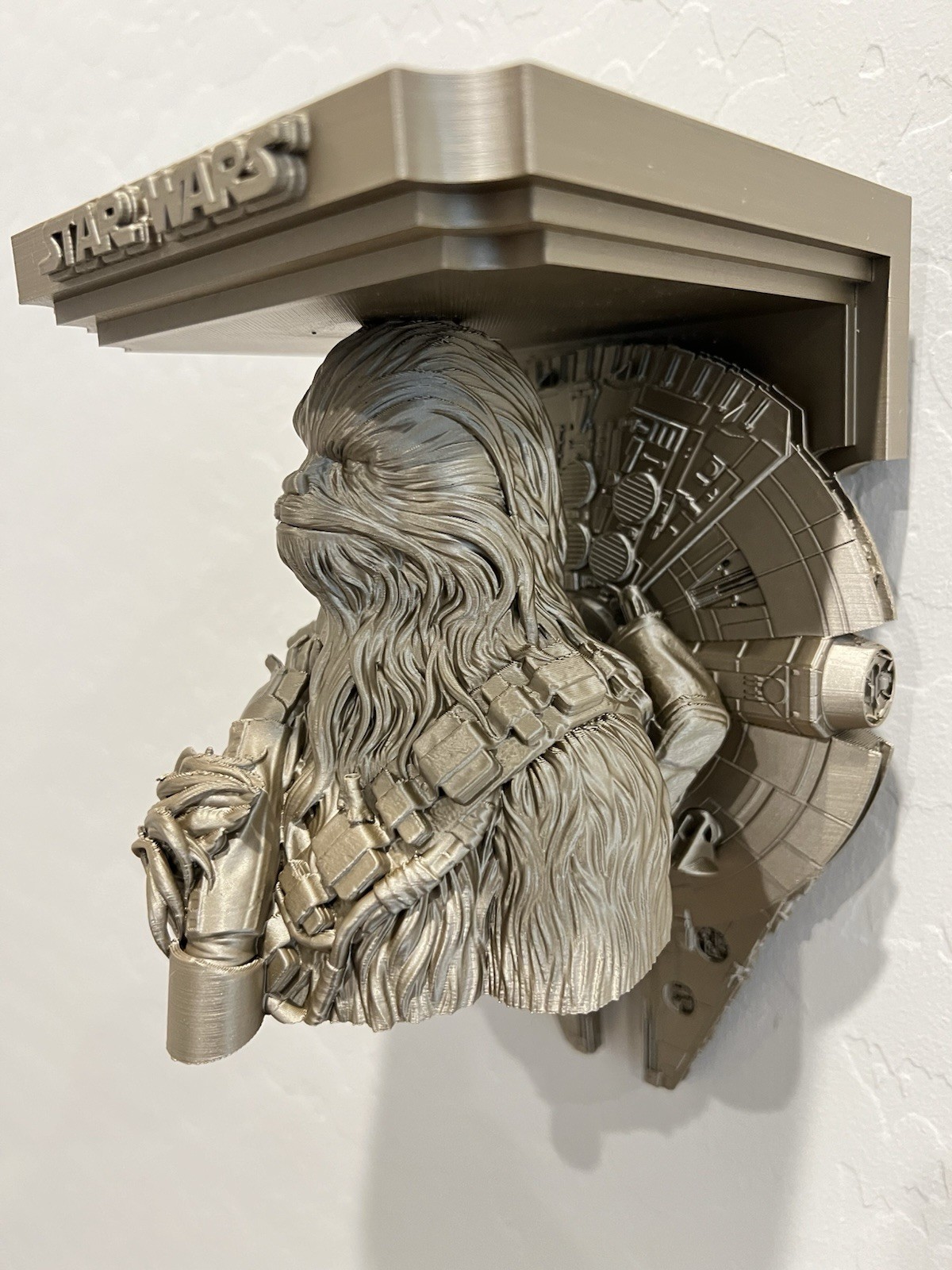 Star Wars Chewbacca Millennium Falcon Like Wall Shelf Decor Multiple Colors