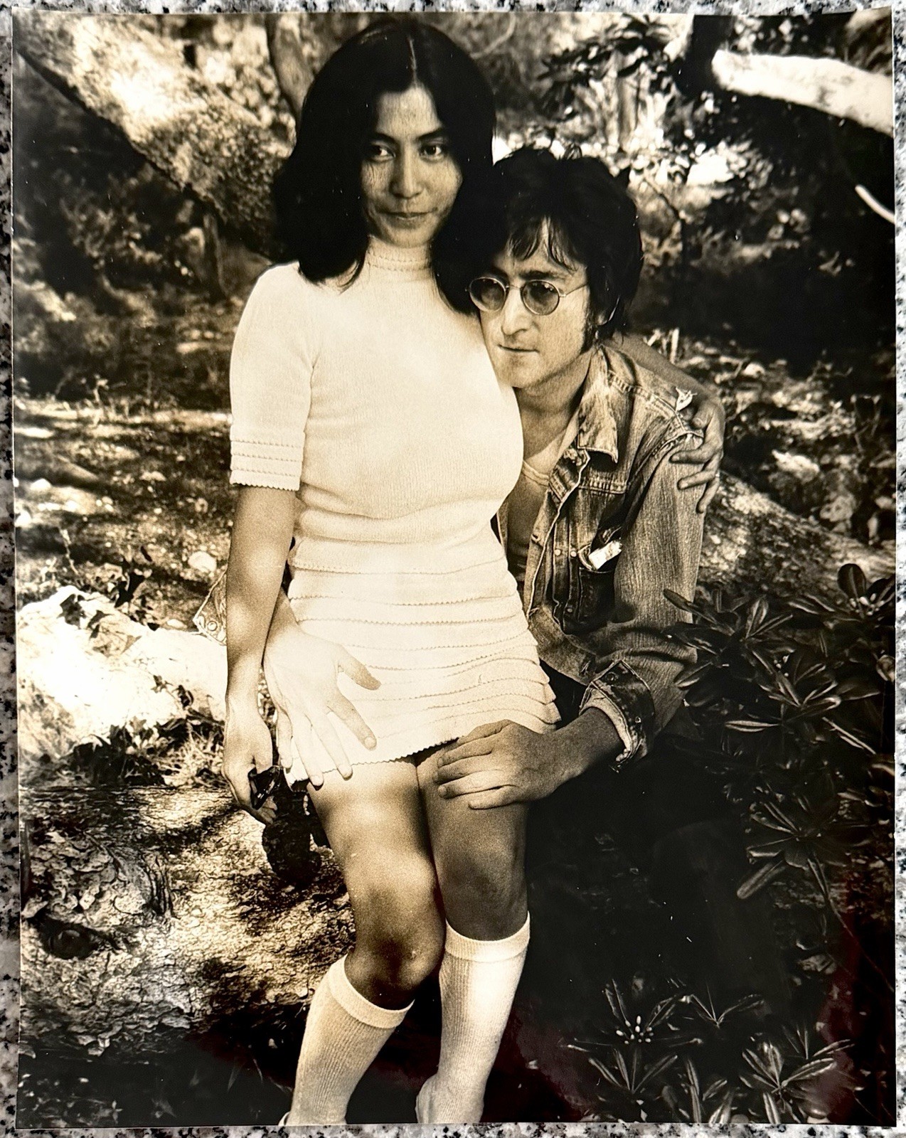 1971 John Lennon, Yoko Ono “In Their Own World” Type 1 Original Photo