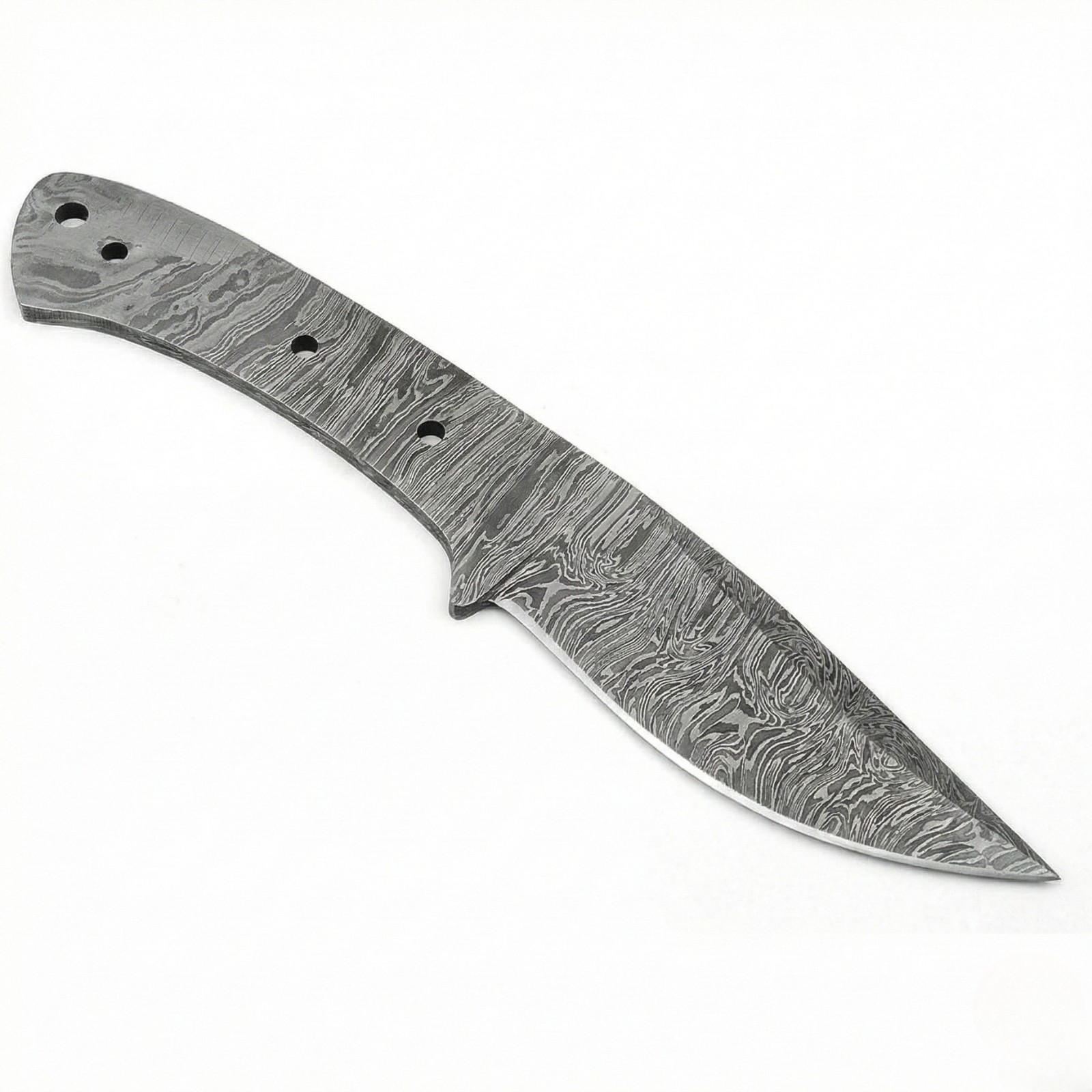 Tactical Damascus DIY Knife Making Kit Bushcraft Survival Blank Full Tang Scout