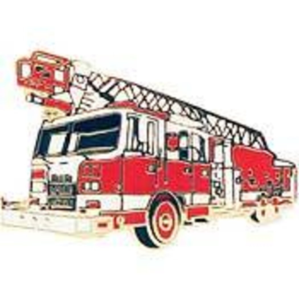 EagleEmblems P05370 PIN-VEH,FIRE,Truck,RED 1500GPM (1”)
