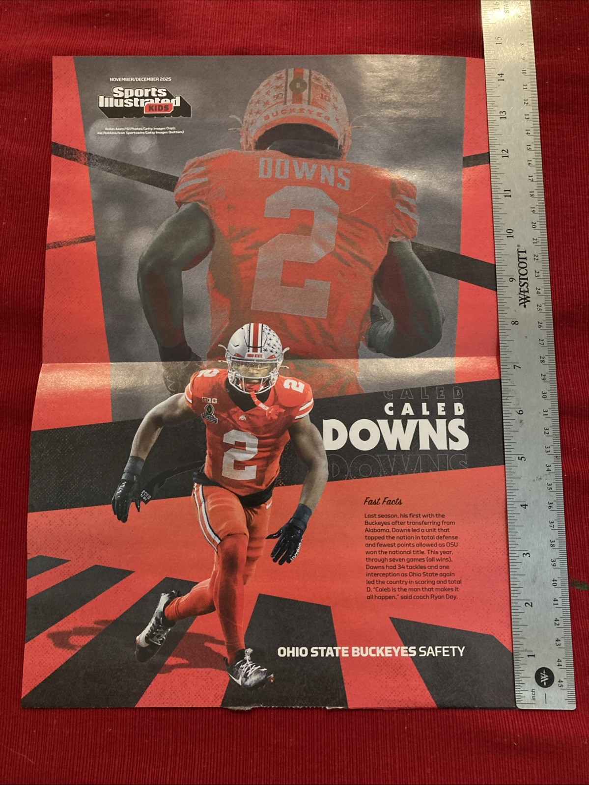 S.I. for Kids Cade Cunningham & Caleb Downs 2-sided 2025 Print Poster