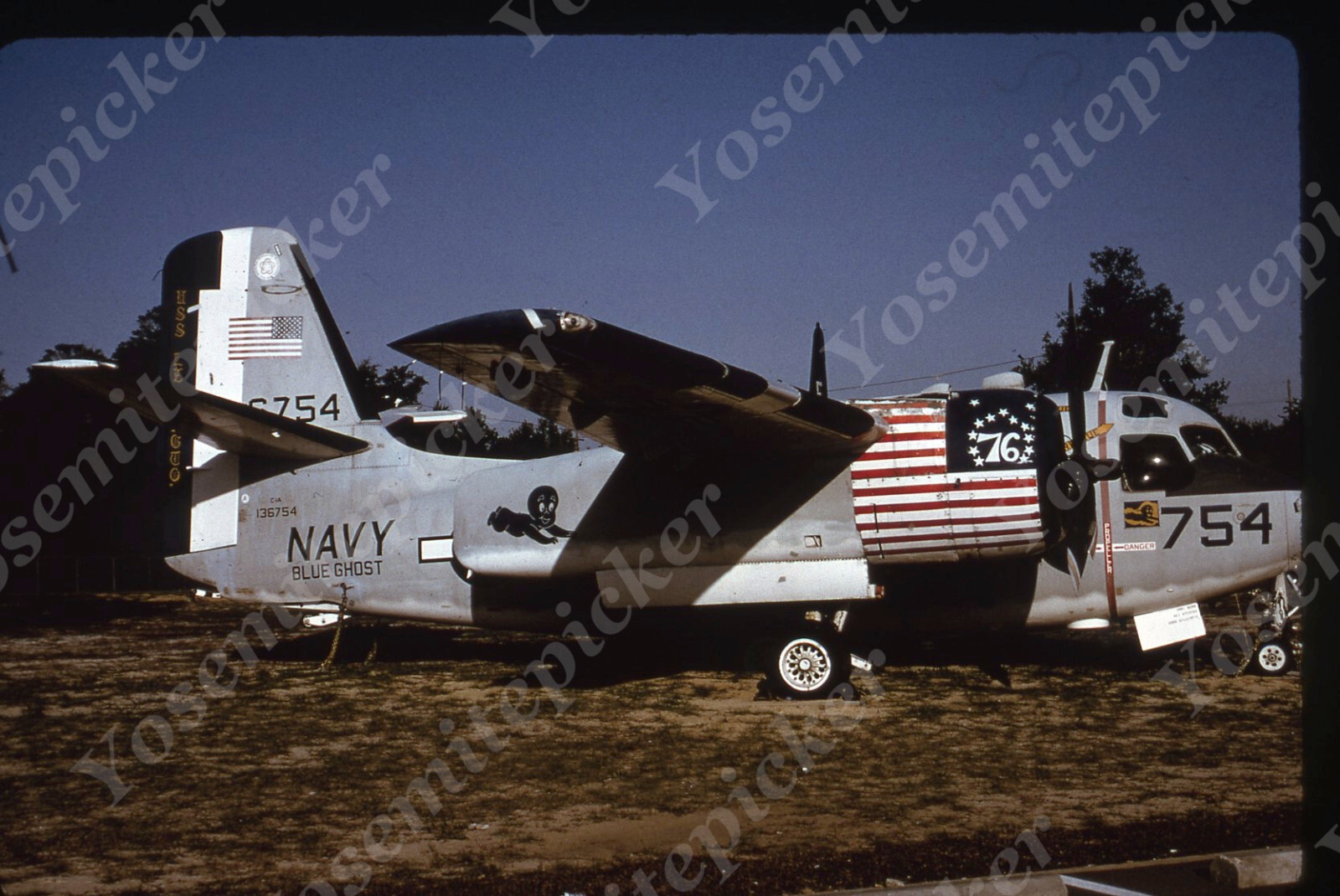 sl93., Original slide 1990’s Navy Blue Ghost C1a 136754 # 754 966a