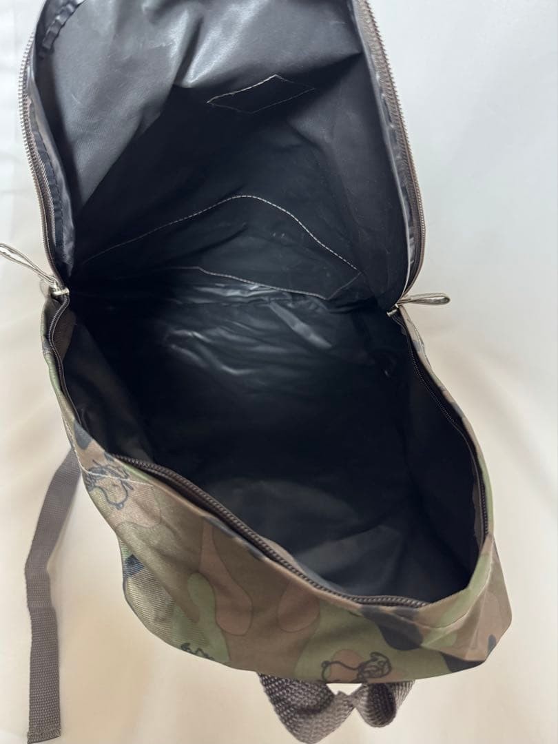 PEANUTS Snoopy Camouflage Backpack, Khaki, Daypack, Adult Use, 14+