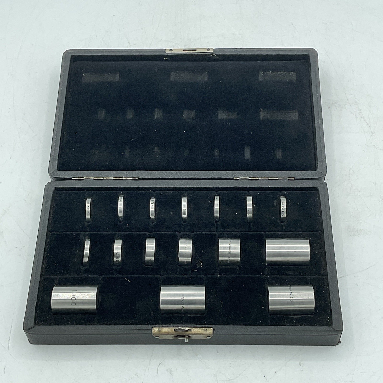 The Van Keuren Co. Precision Measuring Tool Round Gauges 0.100-1.000 16 Pc Set