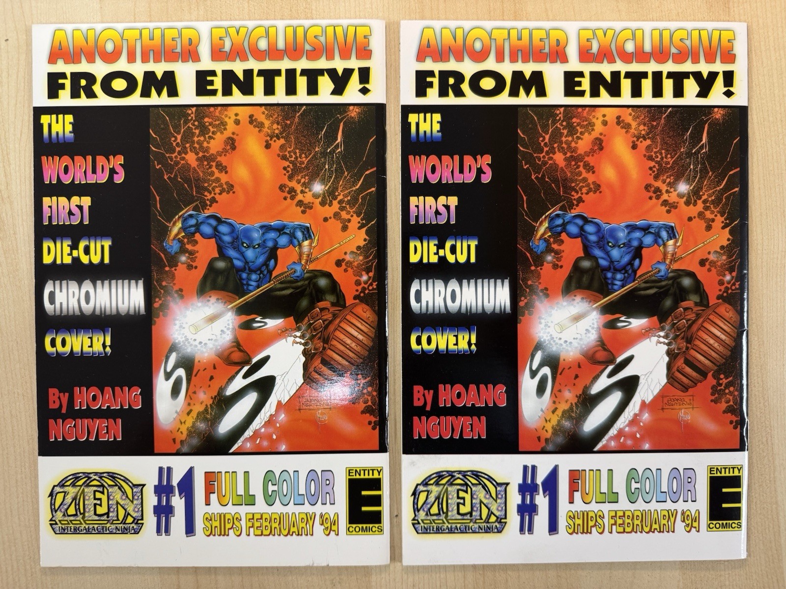 Lot Zen Intergalactic Ninja Entity Comics 1993 Chromium #0, 1 2 3 (#0 NM+)