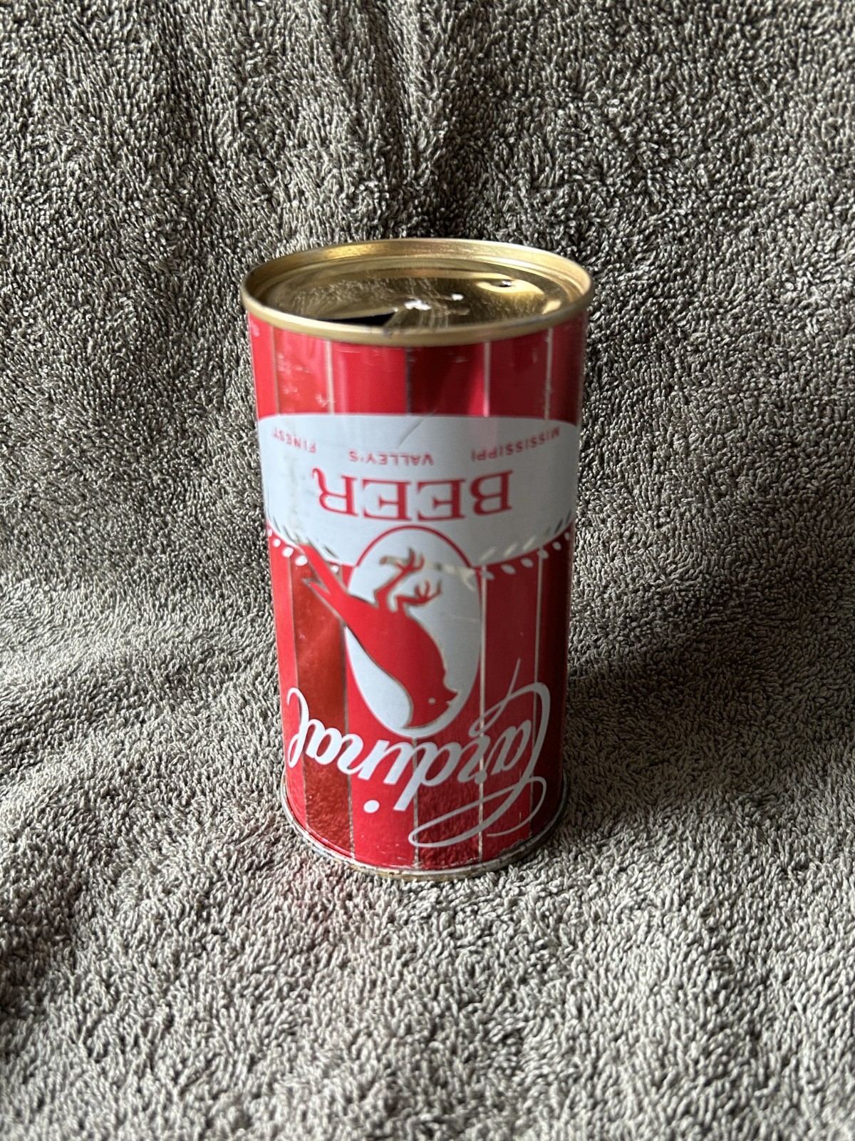 Cardinal Flat Top Beer Can – Bottom is Open- St Charles MO