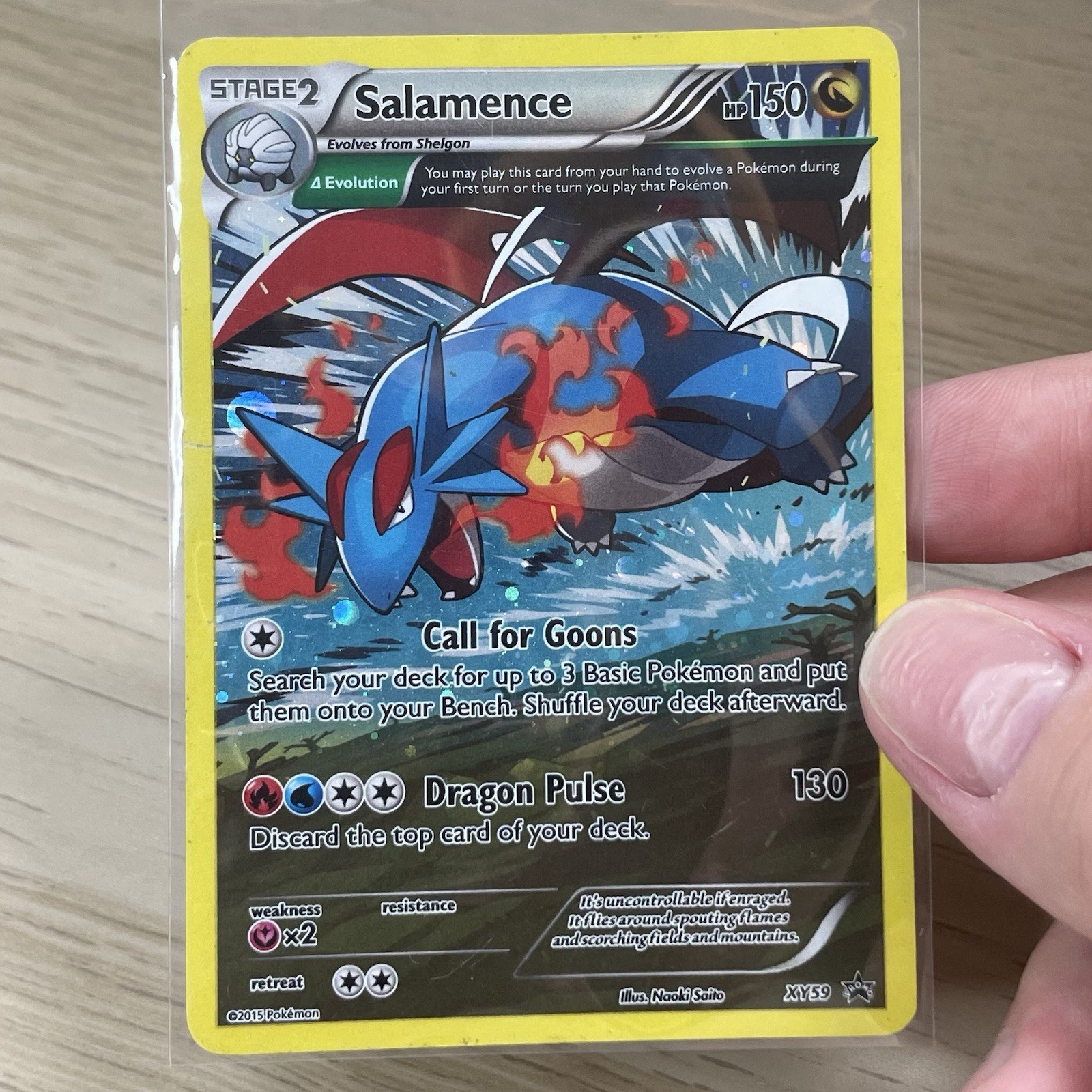 Pokémon TCG Salamence XY59 Cosmo Black Star Promo Holo Rare Card HP