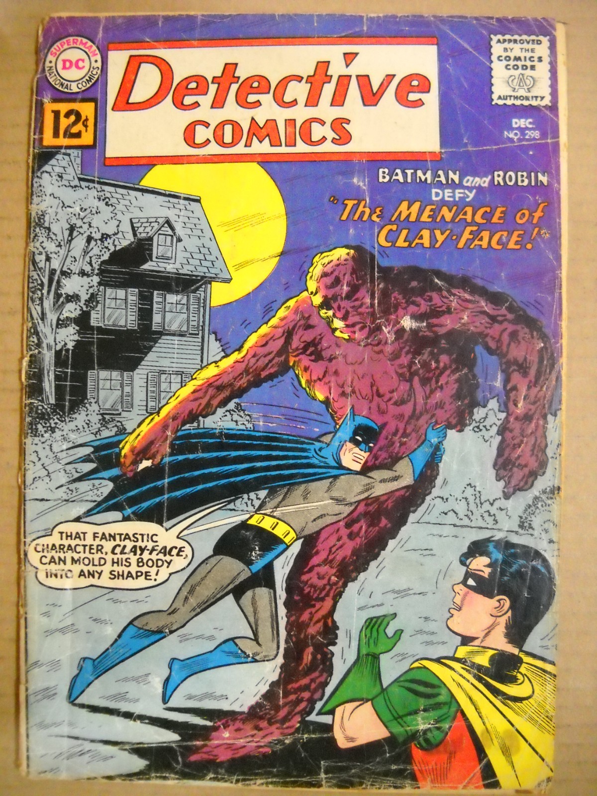 Batman #298 Silver 1st Clayface! 1961 Classic Key! Movie Coming! DC Comics