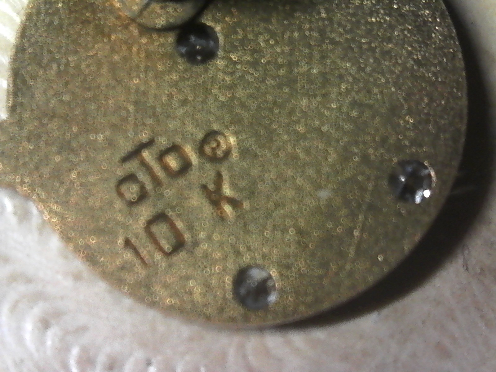 Rare Boeing 30 Year 10K SOLID Gold w/ 3 Diamonds Pin 1.8 grams