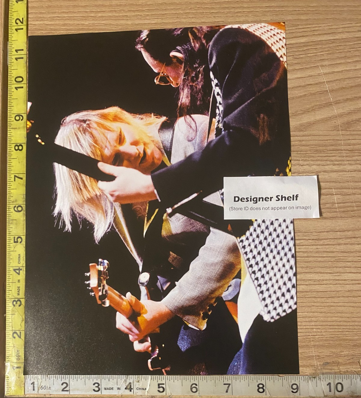 Geddy Lee & Alex Lifeson Rush Band On Stage Concert Scene Book Photograph