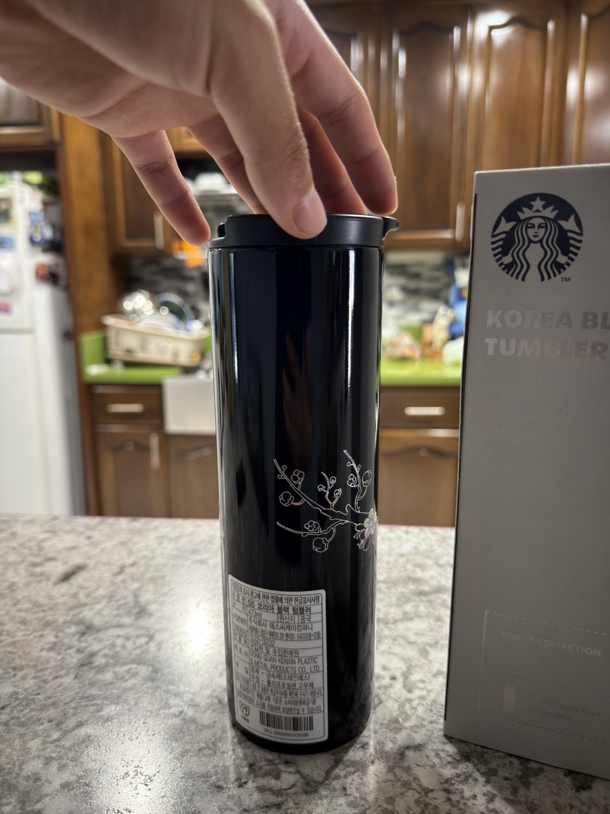 US Seller Starbucks Korea 2024 SS Korea black tumbler 473ml