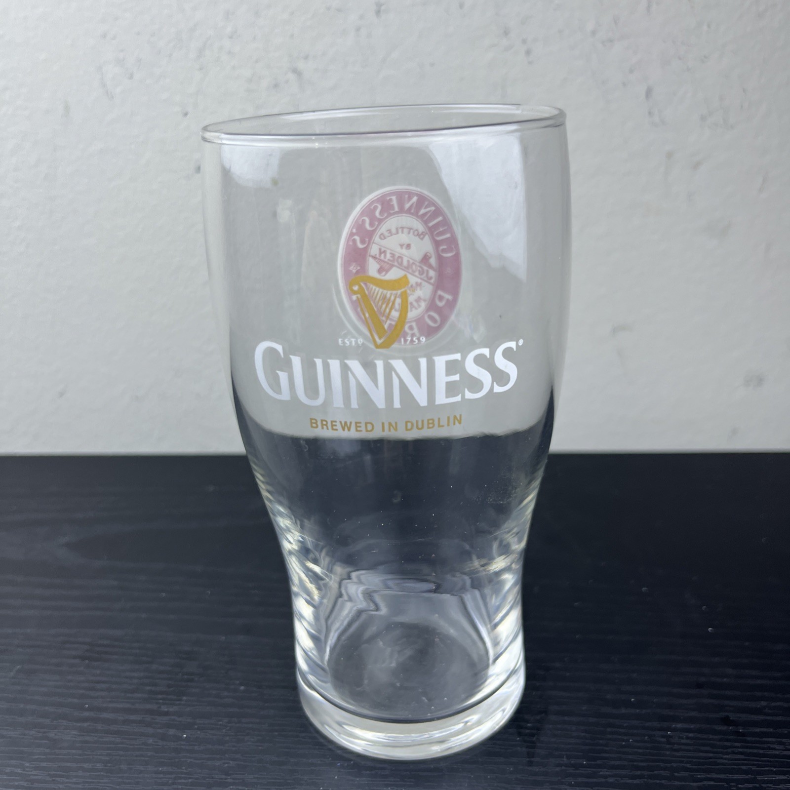 Guinness Porter Brewed in Dublin Ireland Circa 1903 Main St. Mallow Pint Glass