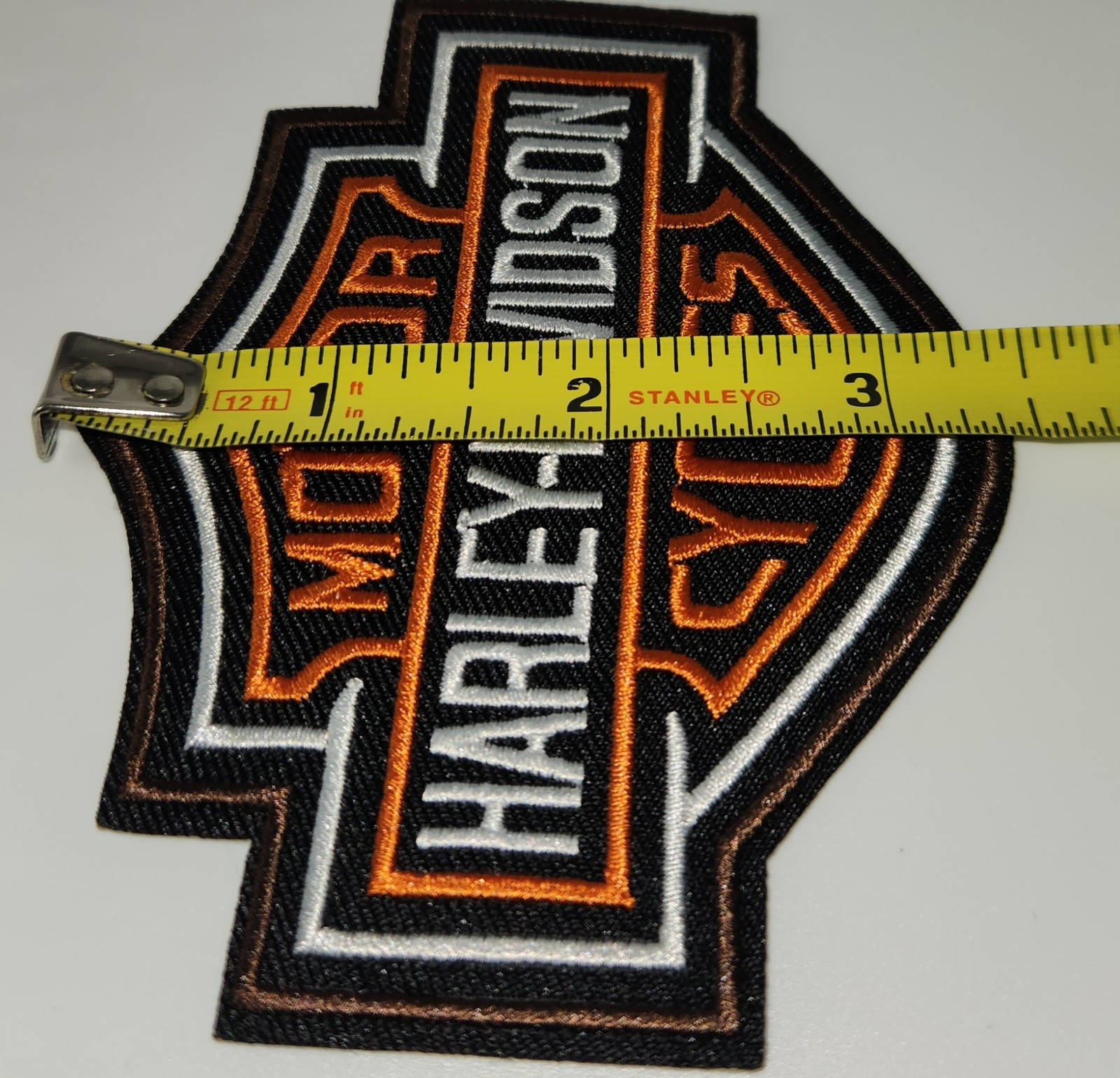 Harley Davidson Shield Embroidered Iron On Patch Or Sew On 4″ x 3″