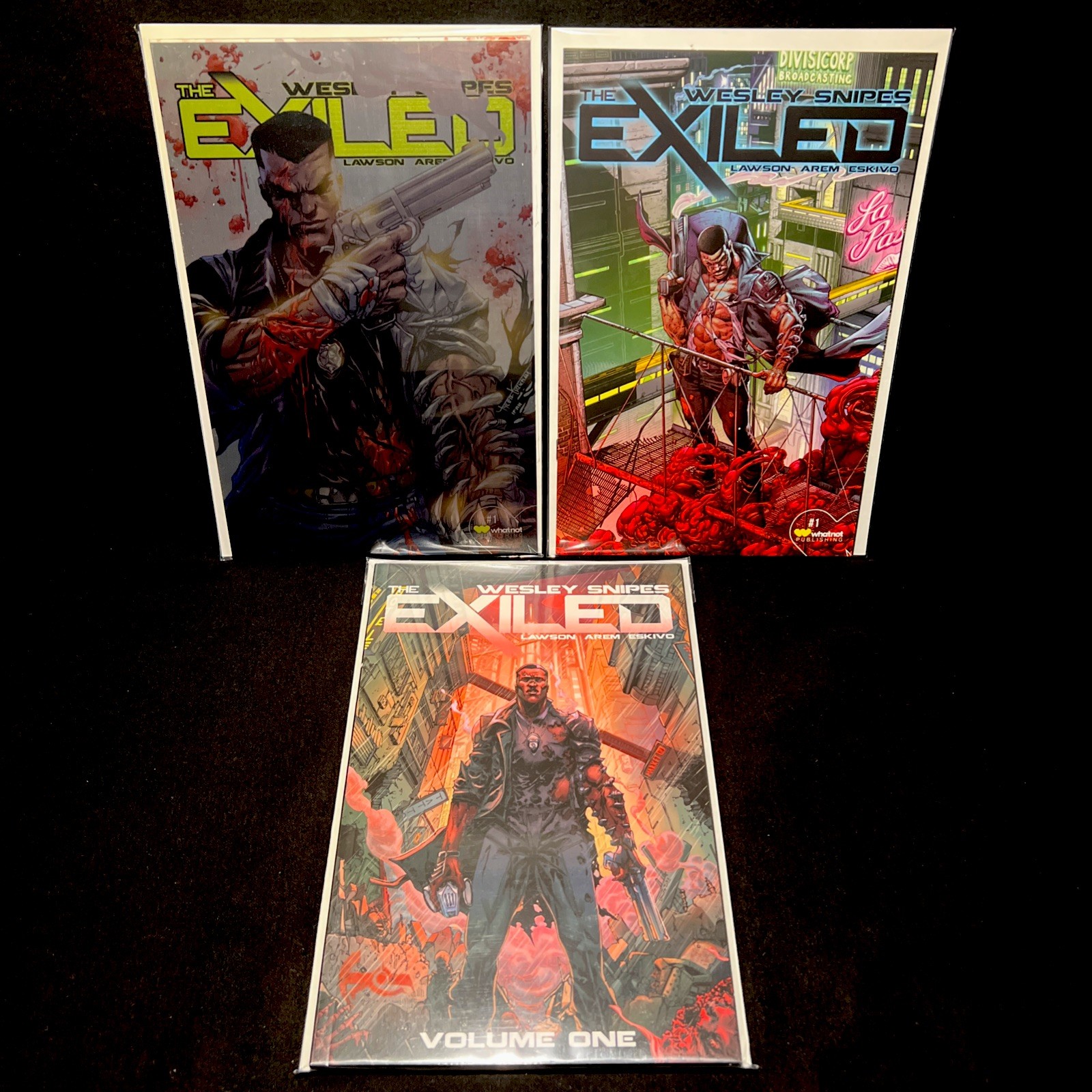 Wesley Snipes The Exiled TPB Massive Comics 2025 + #1 Tyler Kirkham WhatNot NM