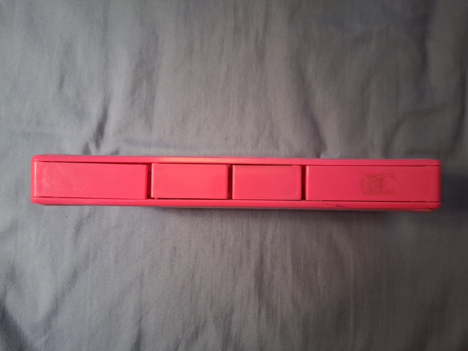 Vintage Push Button Pencil Case Box Pink 80’s 90’s Nostalgia