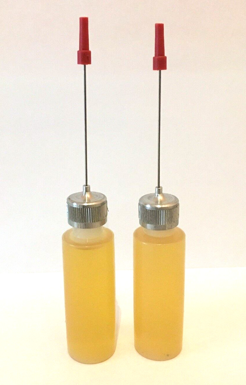 Professional Oil For Antique Clock. Oiler with 2-1/4 metal tip.(2 UNITS) New.
