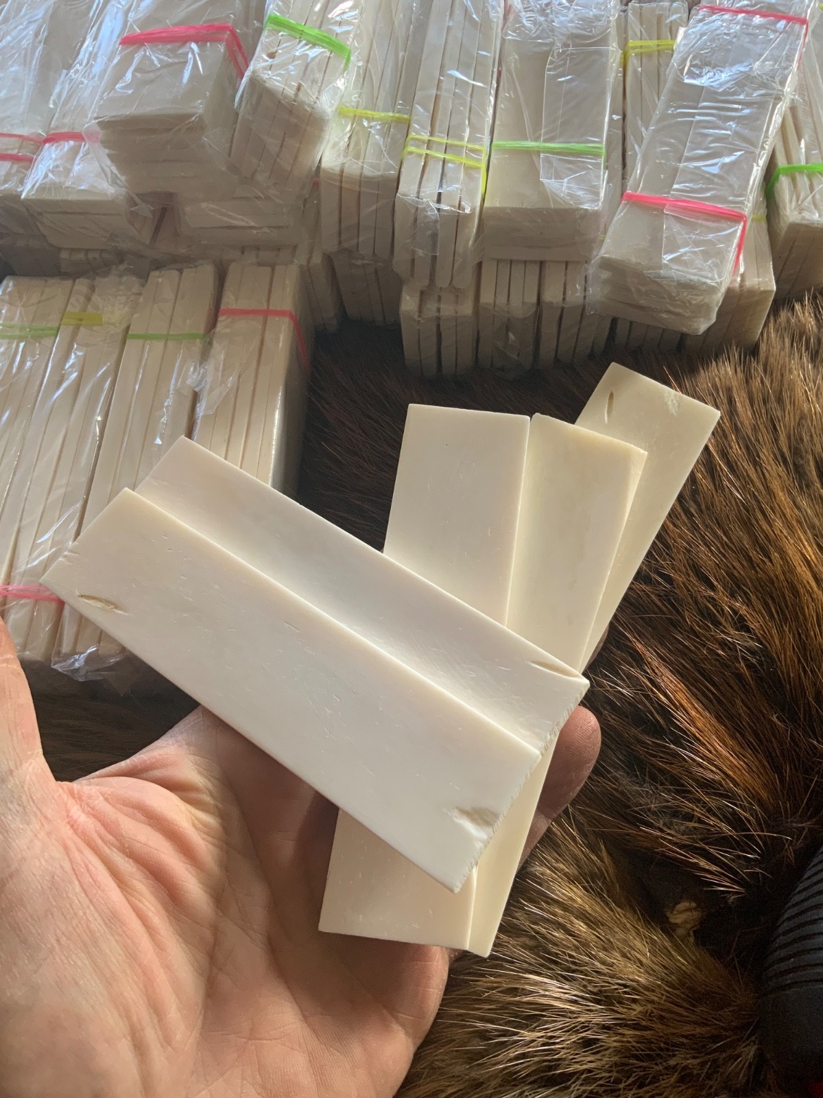 Camel Bone Flat Scales For Knife Handles, Crafts. No Fillers, 5” By 1 1/4”