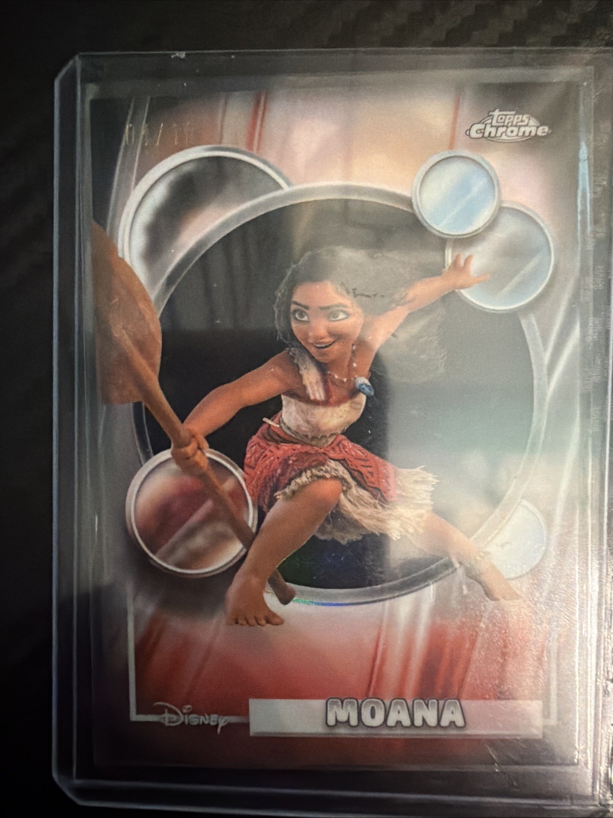 Topps 2026 Topps Chrome Disney Moana #10 Serial Numbered 04/10 Short Print Rare