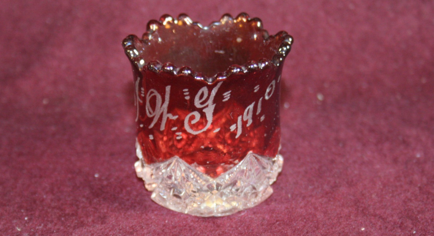 Ruby Flash, DIAMOND PEG Pattern Souvenir Toothpick Holder – Jefferson