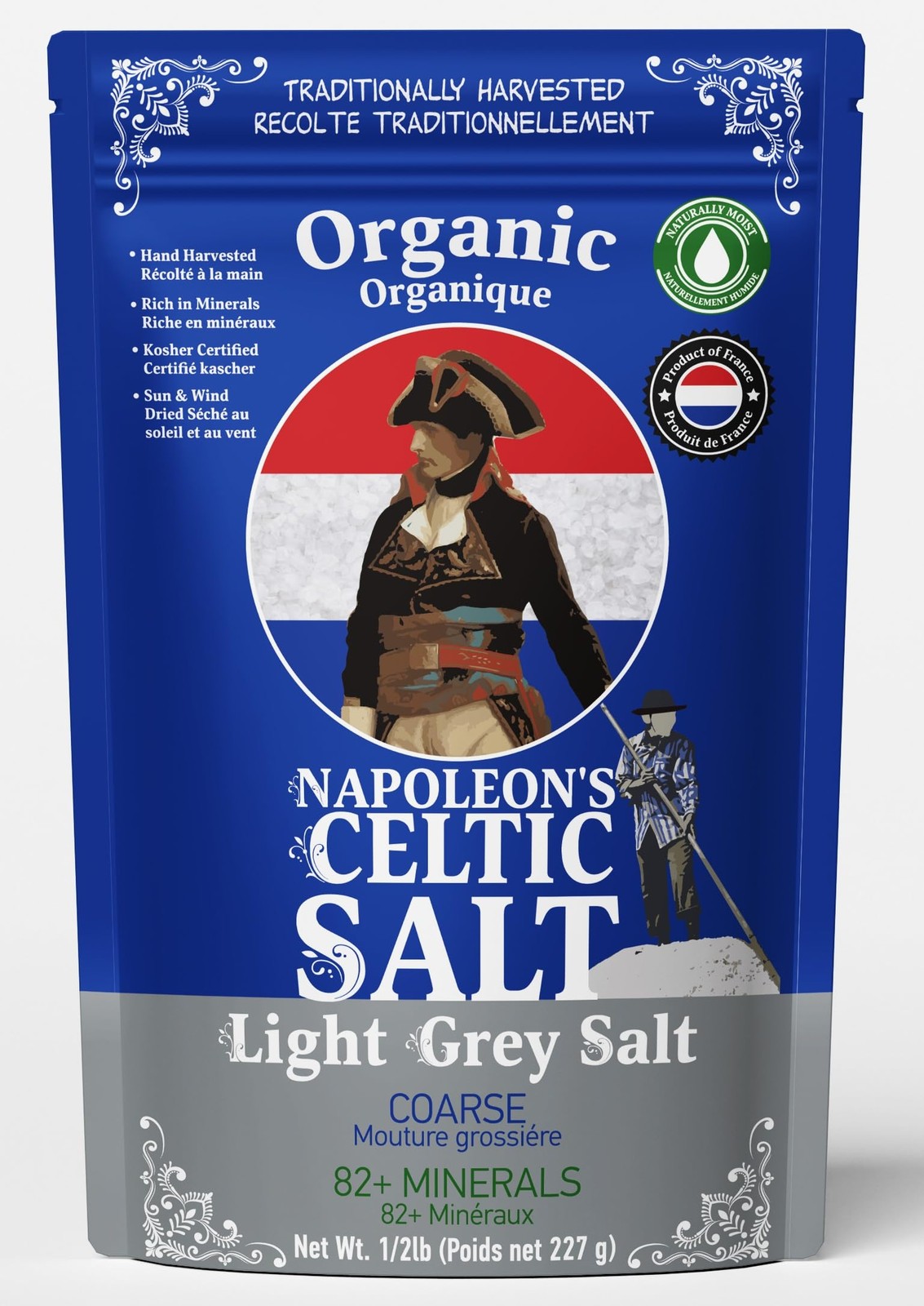 Napoleon’s Celtic Salt – Organic 82 Minerals 8 Ounce (Pack of 1)