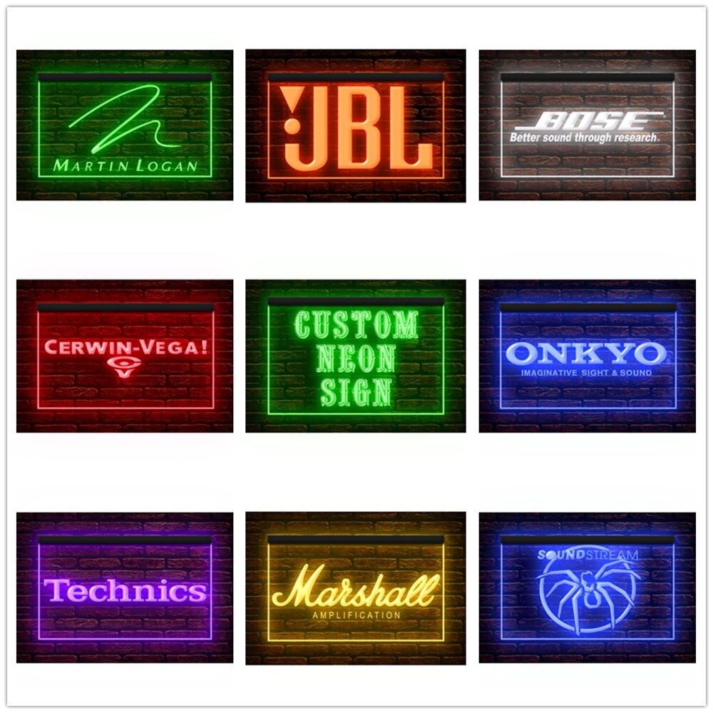 270103 Audio Studio Shop Home Theater Personalized Custom Neon Sign Display