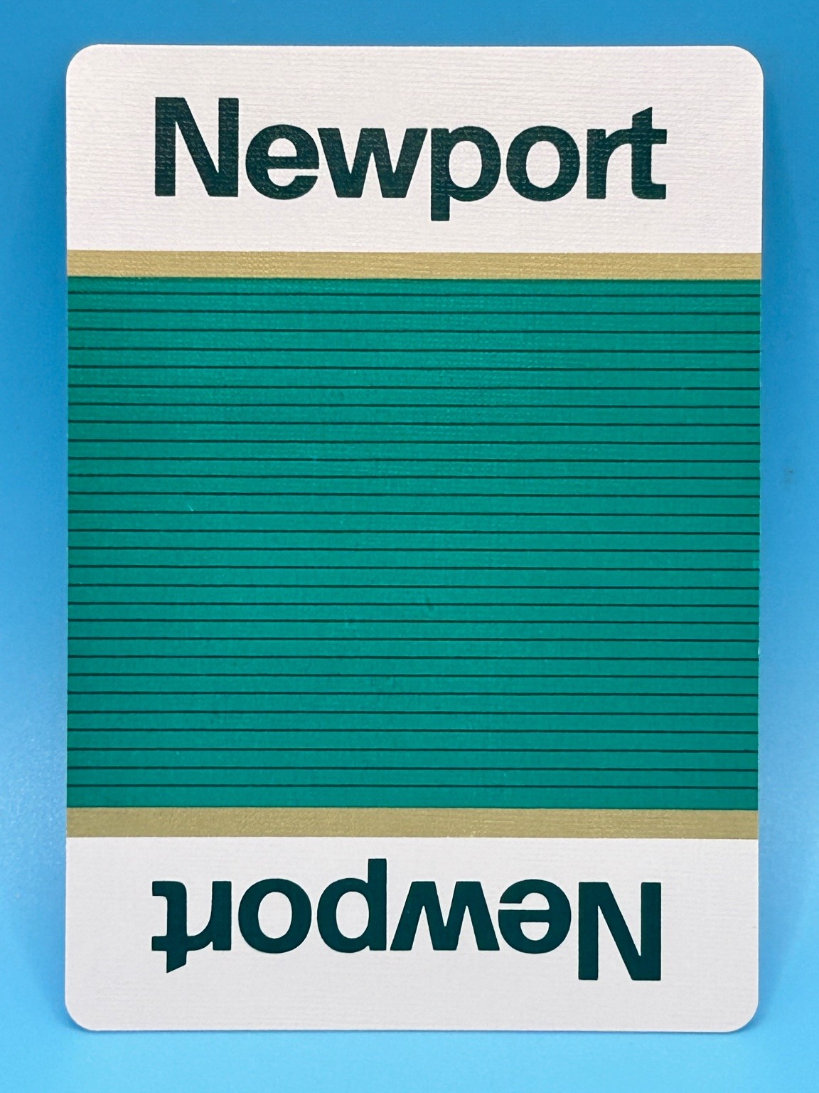 Newport Cigarettes Playing Card Joker Plastic Coated Advertising