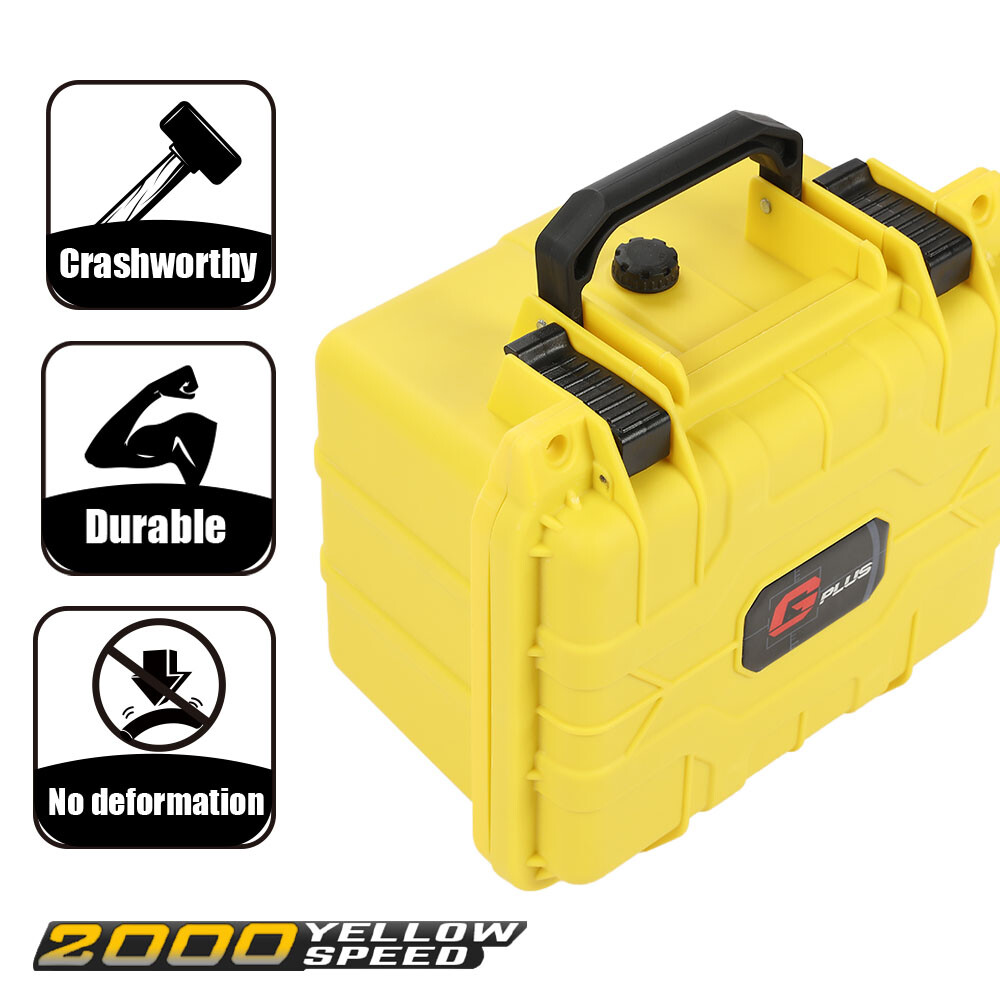 Waterproof Graded Card Storage Box Deep Travel Case Slab Holder&Protector Yellow