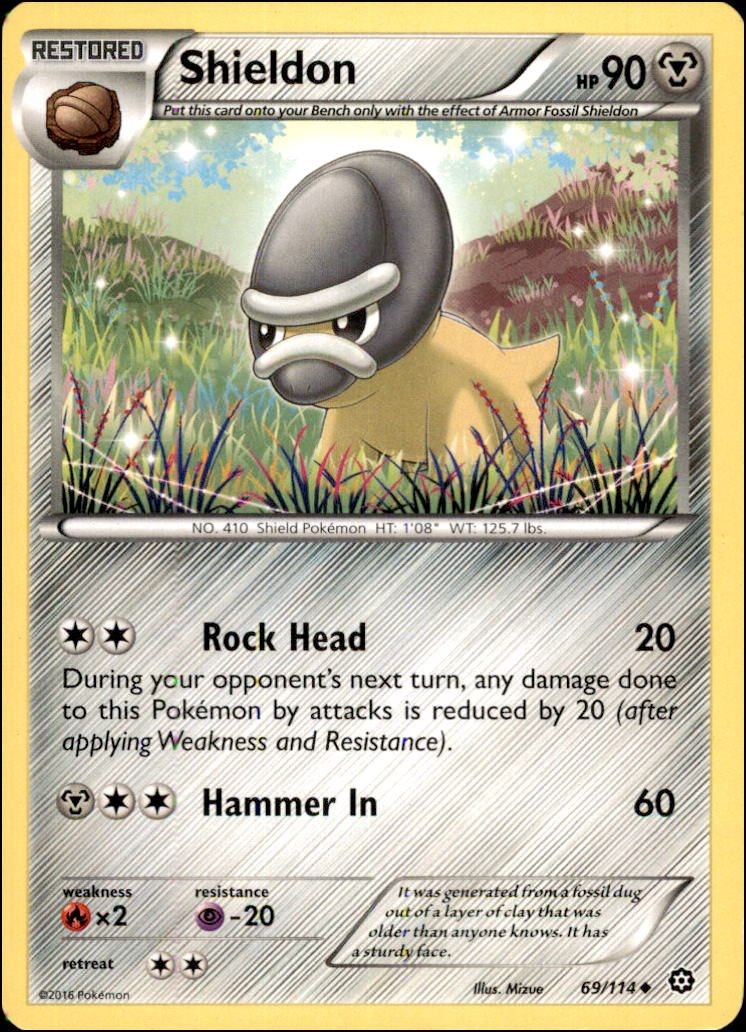 Pokemon – Shieldon #69/114 – XY – Steam Siege Uncommon