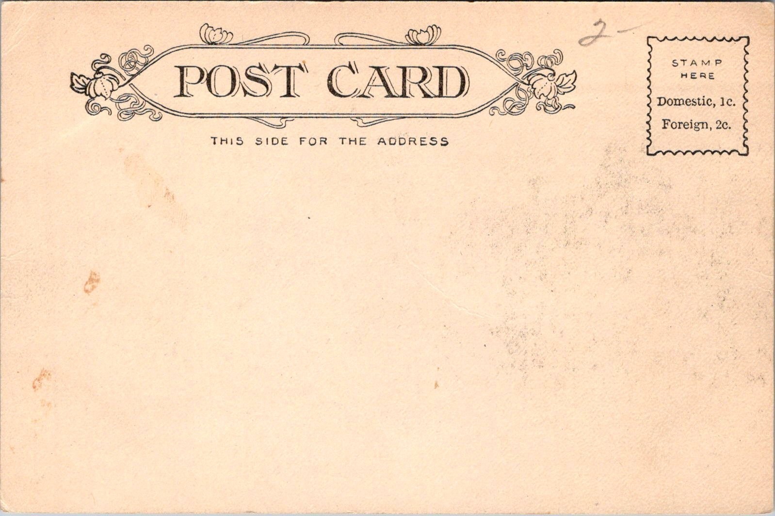 Vintage Postcard – Armory in Olean New York – Pre 1908 Undivided Card (D6)