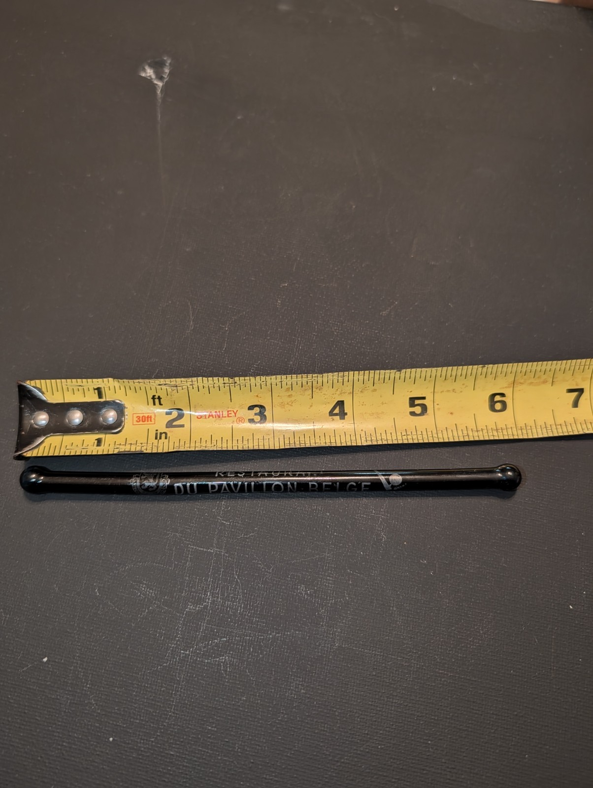 1939-1940 New York World’s Fair ” Restaurant Du Pavilion Belge” Swizzle Stick Bk